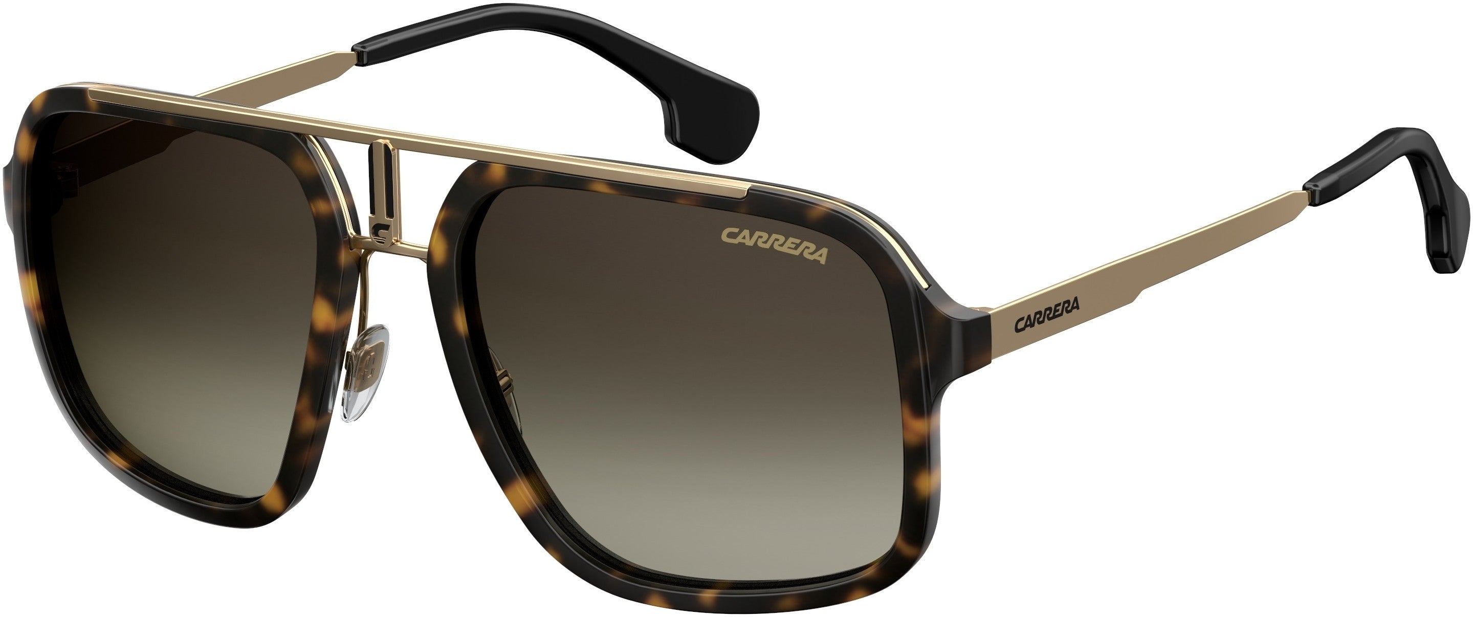  Carrera 1004/S Rectangular Sunglasses 02IK-02IK  Havana Gold (HA Brown Gradient)