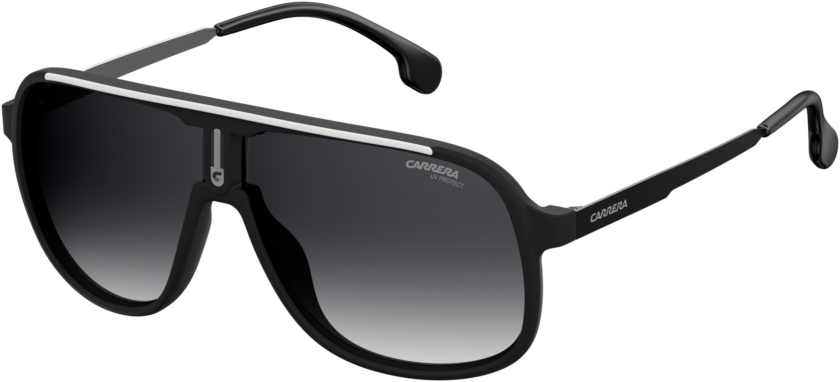  Carrera 1007/S Rectangular Sunglasses 0003-0003  Matte Black (9O Dark Gray Gradient)
