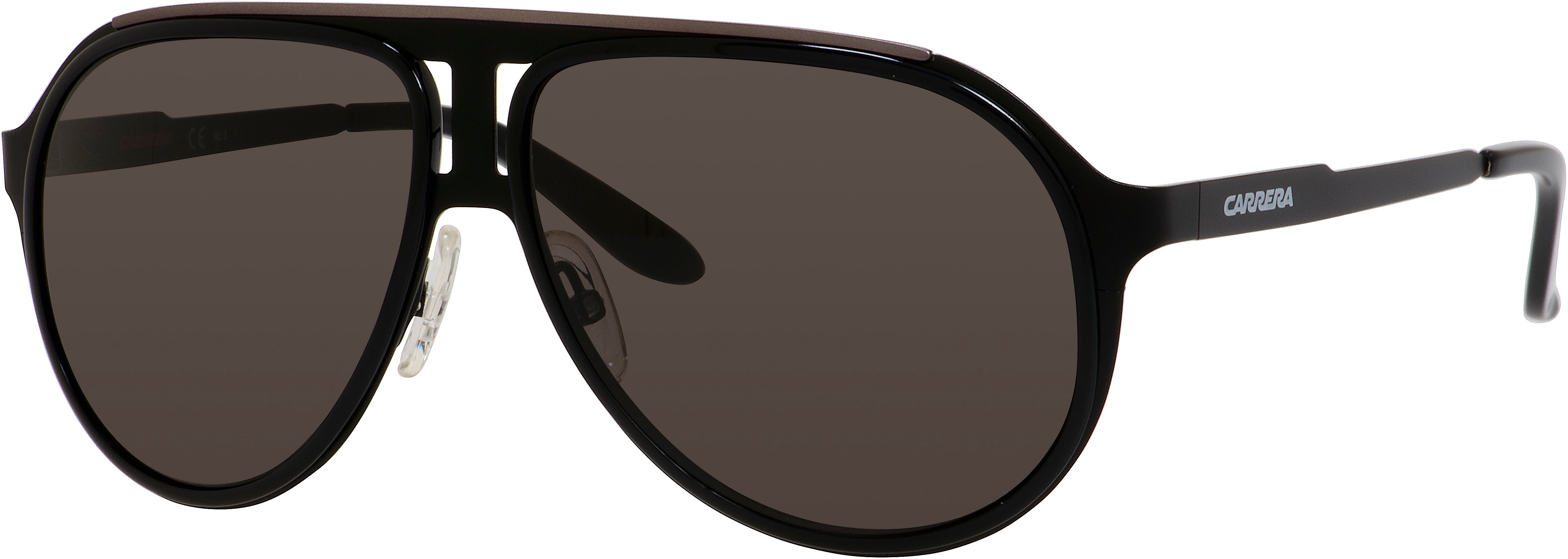  Carrera 100/S Aviator Sunglasses 0HKQ-0HKQ  Black Ruthenium (NR Brown Gray)
