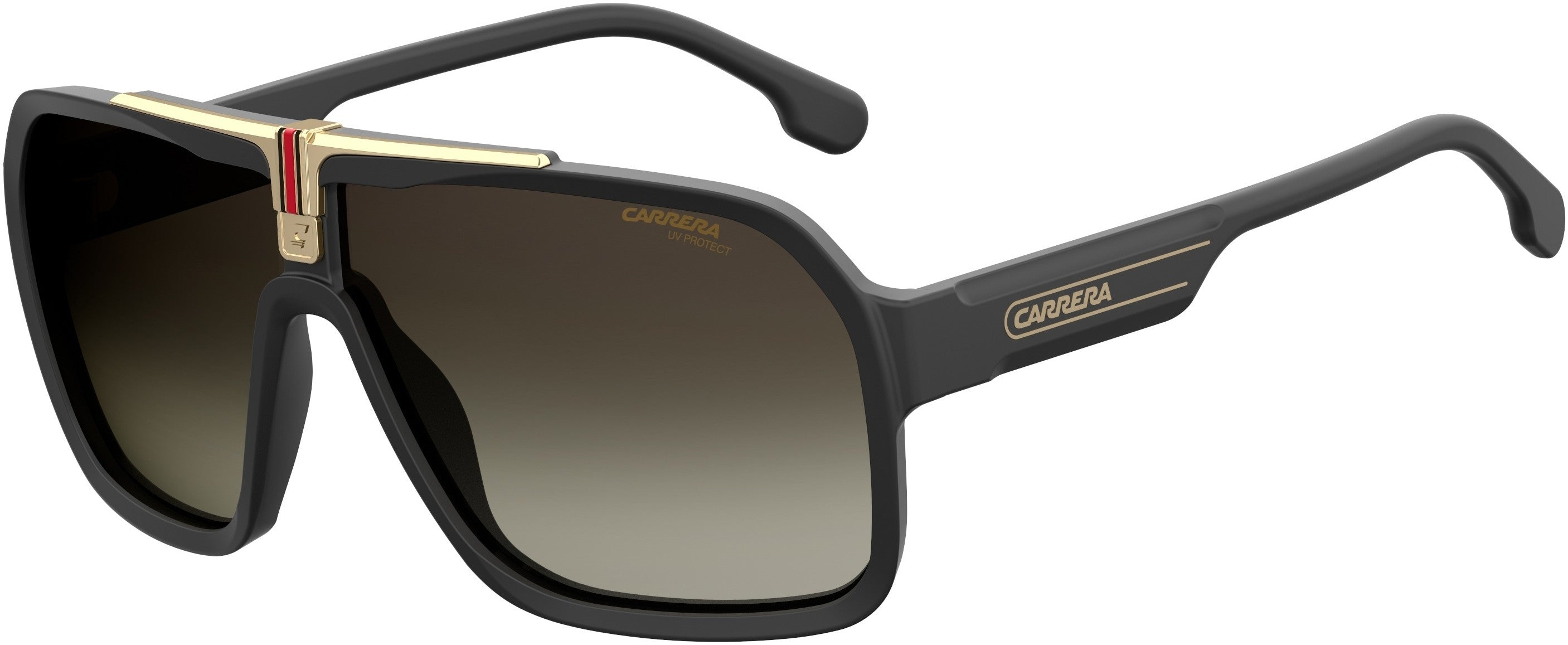  Carrera 1014/S Navigator Sunglasses 0807-0807  Black (HA Brown Gradient)