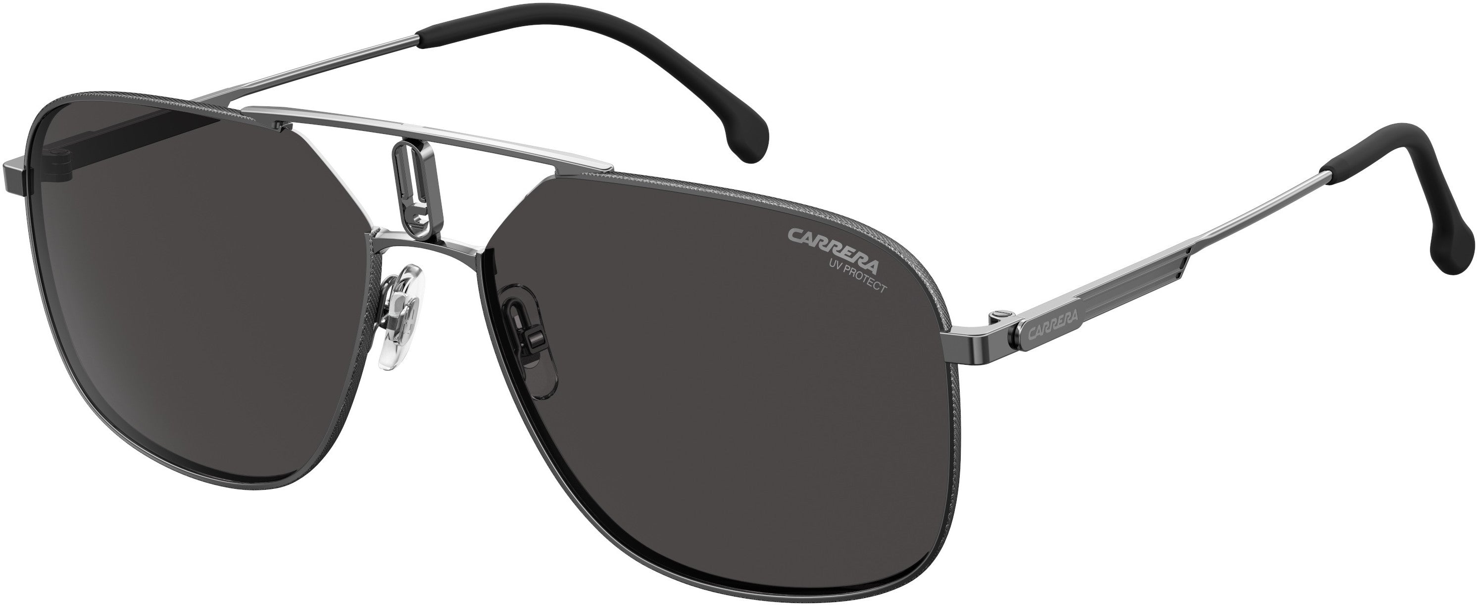  Carrera 1024/S Rectangular Sunglasses 0KJ1-0KJ1  Dark Ruthenium (2K Gray Ar)
