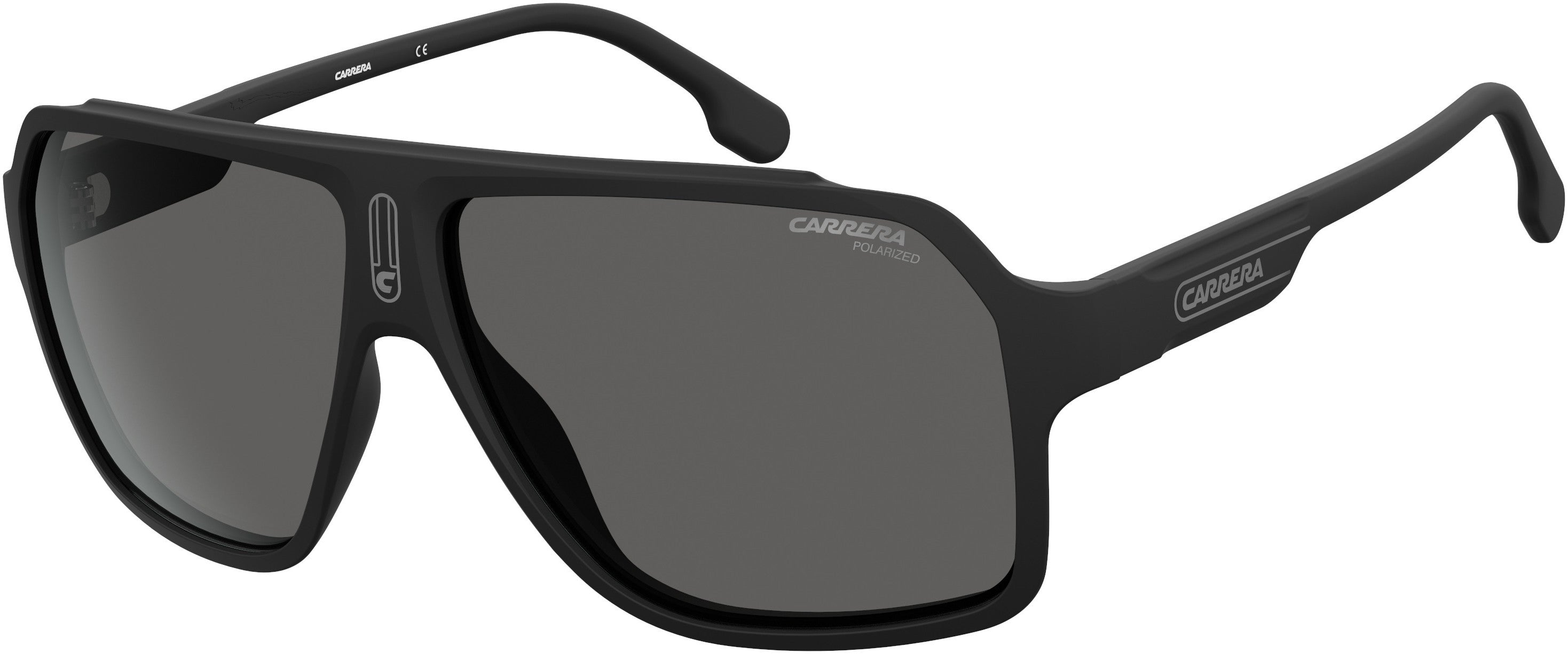  Carrera 1030/S Rectangular Sunglasses 0003-0003  Matte Black (M9 Gray Pz)