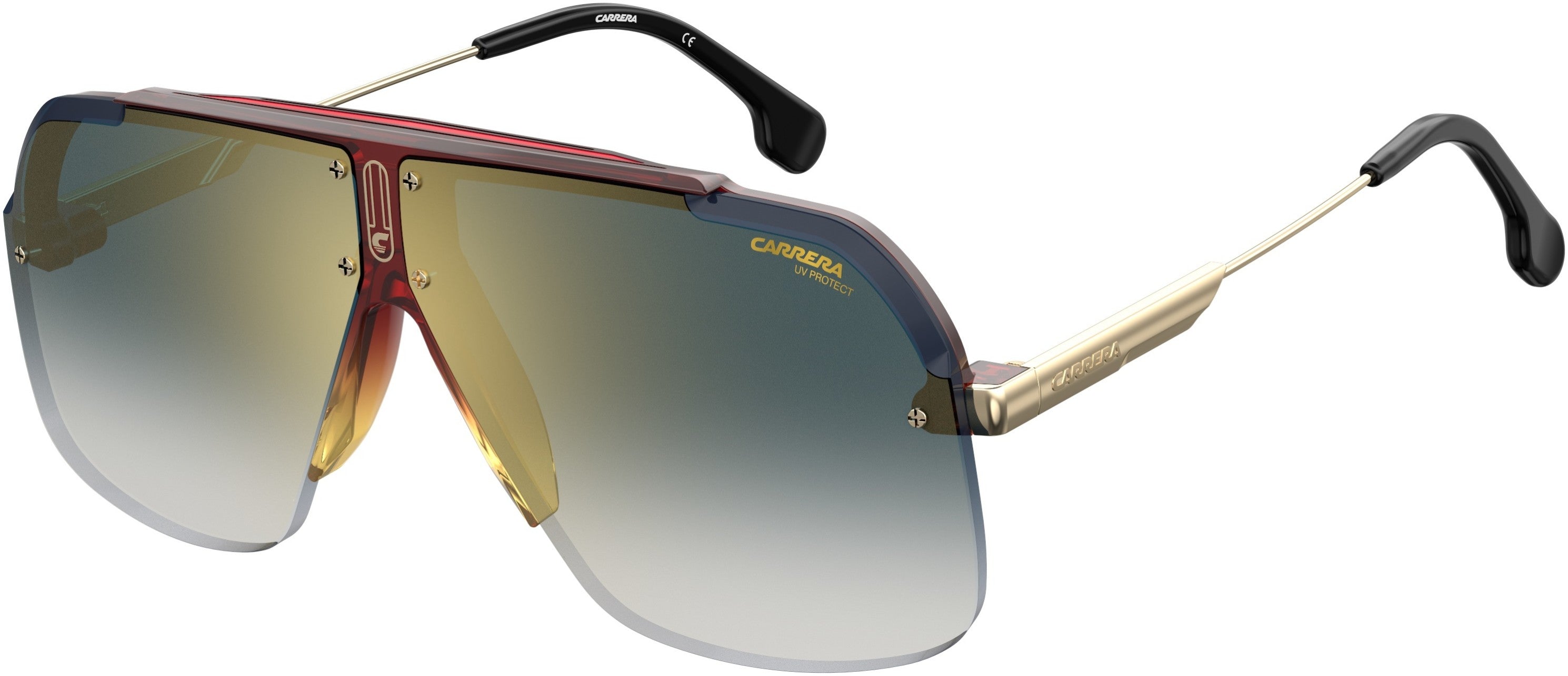  Carrera 1031/S Rectangular Sunglasses 00MY-00MY  Brown Beige (1V Blsf Gdsp)