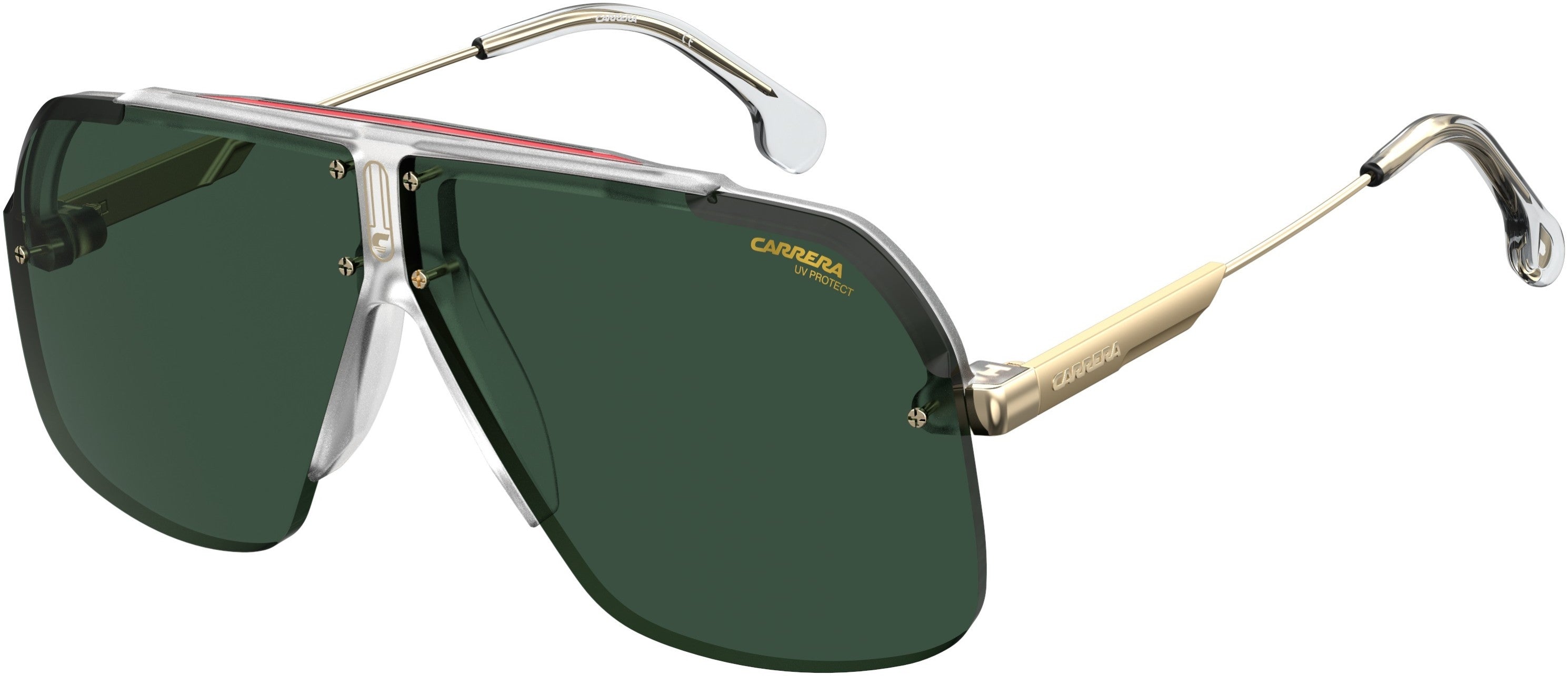  Carrera 1031/S Rectangular Sunglasses 0900-0900  Crystal (QT Green)