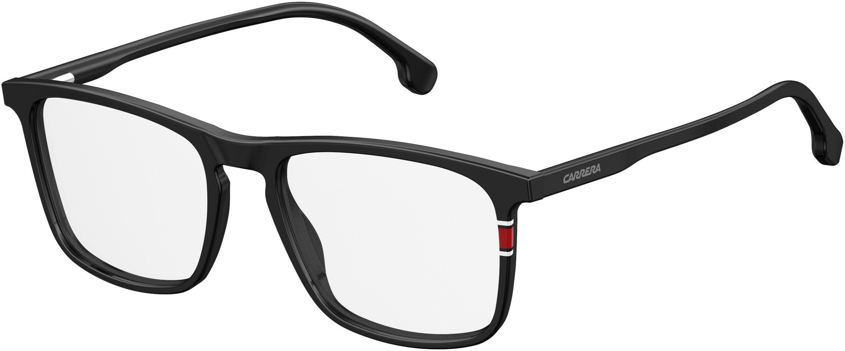  Carrera 158/V Rectangular Eyeglasses 0807-0807  Black (00 Demo Lens)