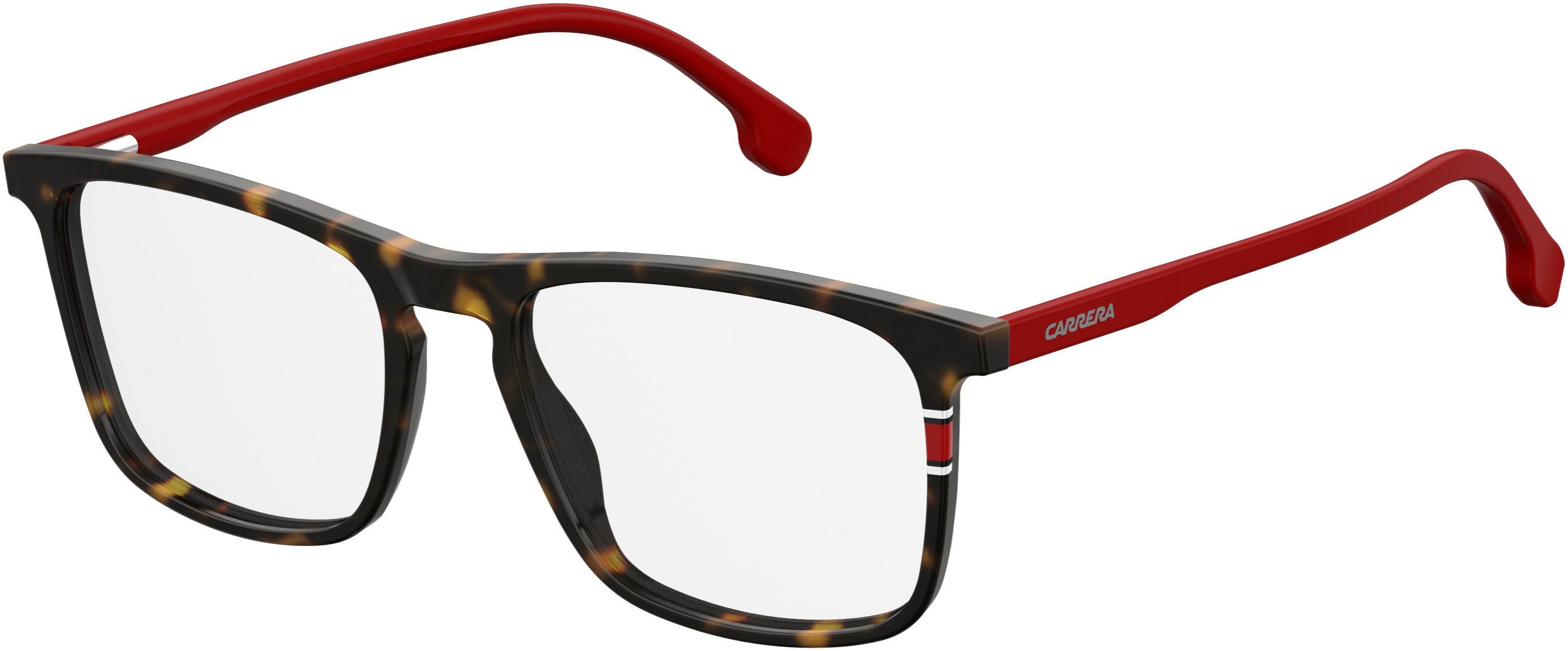  Carrera 158/V Rectangular Eyeglasses 0O63-0O63  Havana Red (00 Demo Lens)