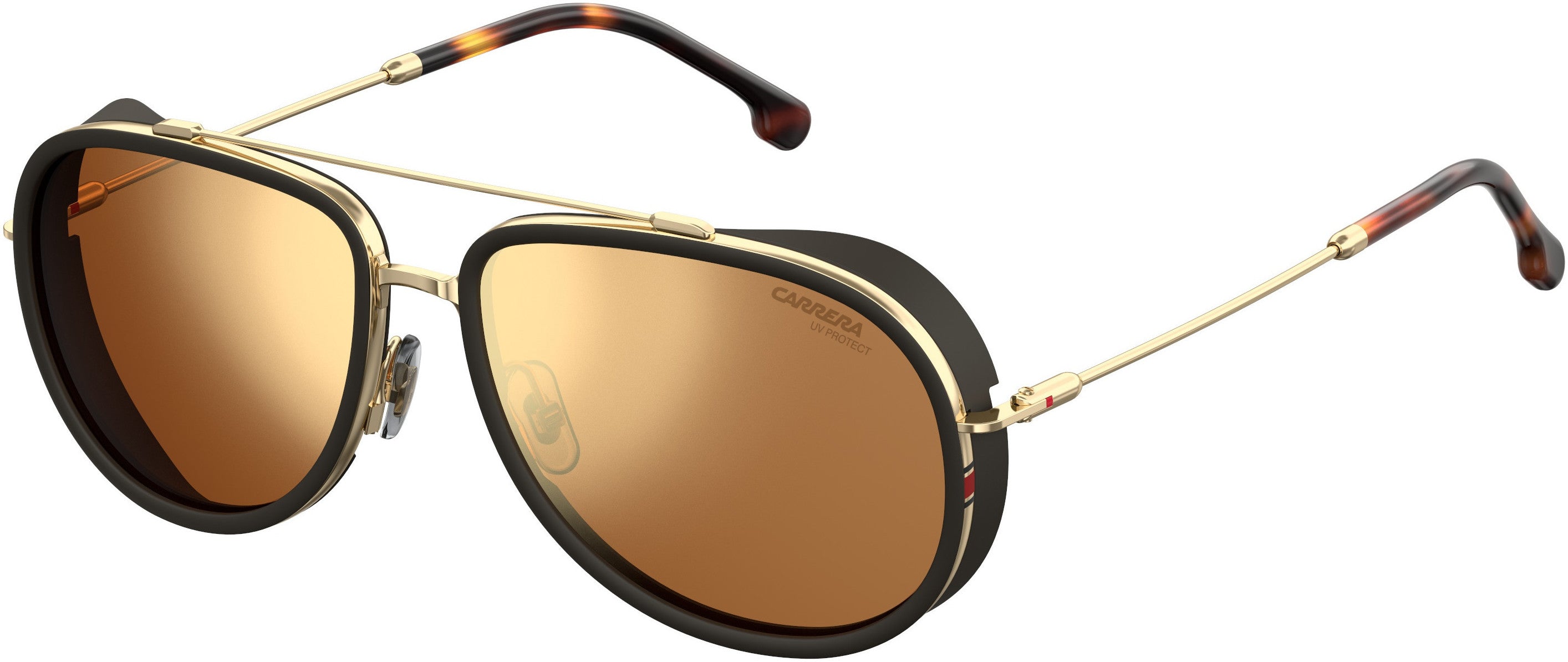  Carrera 166/S Aviator Sunglasses 0J5G-0J5G  Gold (K1 Gold Mirror)