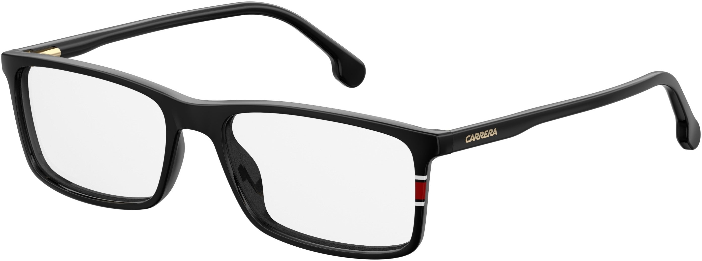 Carrera 175 Rectangular Eyeglasses 0807-0807  Black (00 Demo Lens)