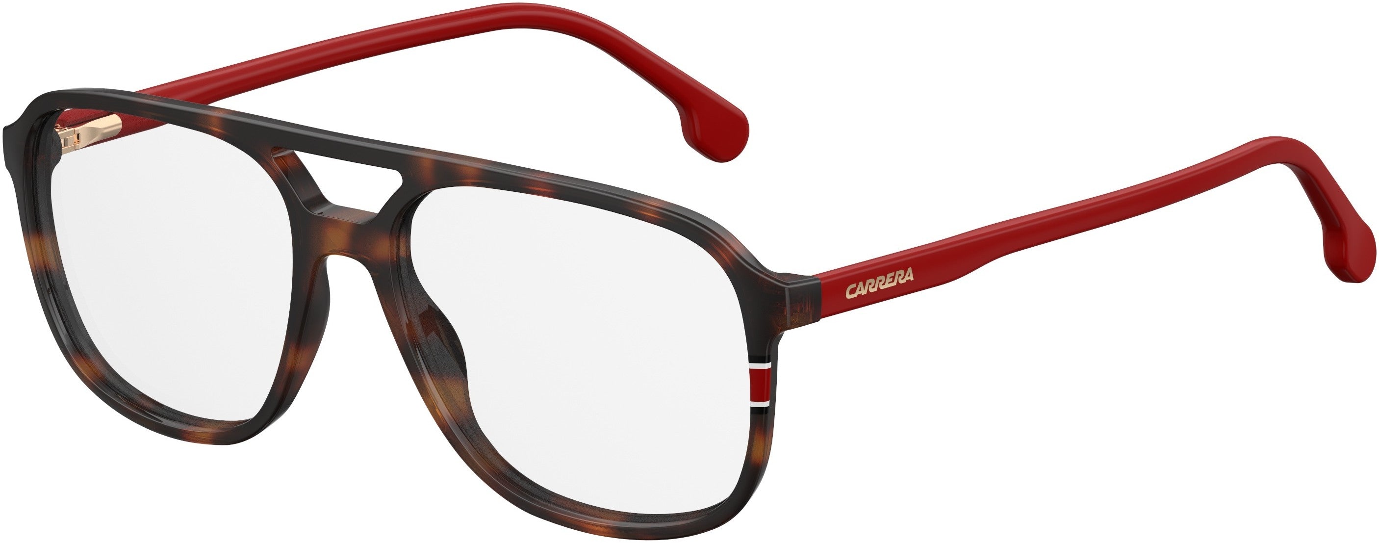  Carrera 176 Rectangular Eyeglasses 0O63-0O63  Havana Red (00 Demo Lens)
