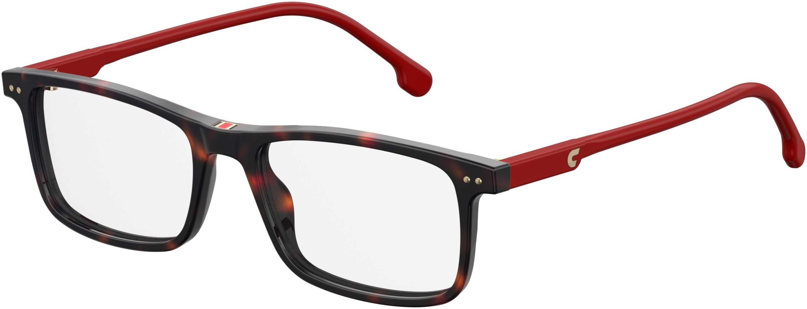  Carrera 2001T/v Rectangular Eyeglasses 0086-0086  Dark Havana (00 Demo Lens)