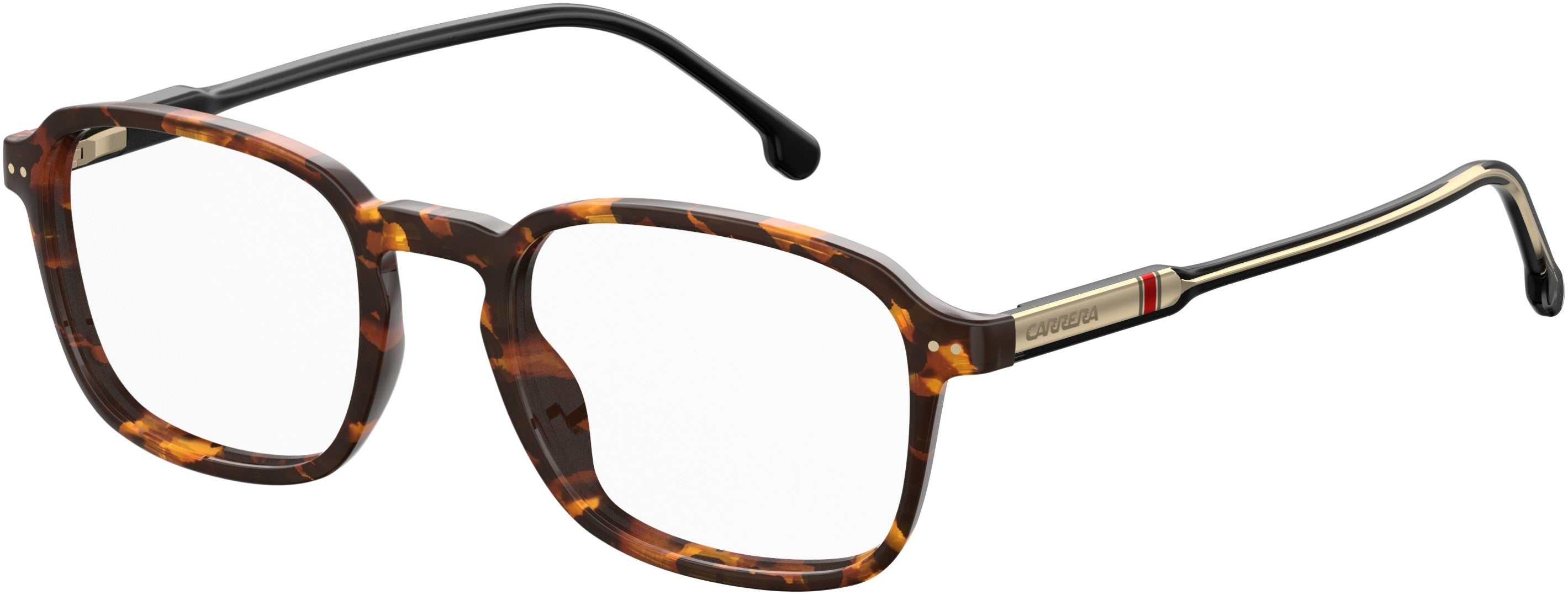  Carrera 201 Rectangular Eyeglasses 0086-0086  Dark Havana (00 Demo Lens)