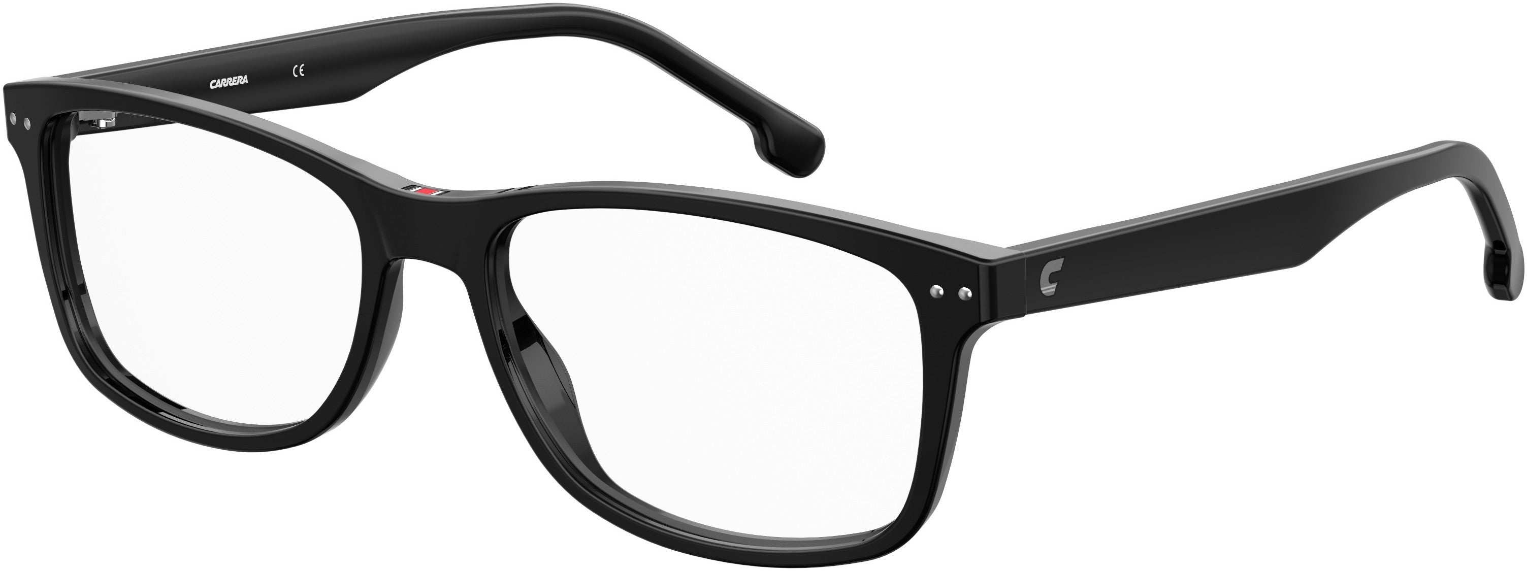  Carrera 2018/T Rectangular Eyeglasses 0807-0807  Black (00 Demo Lens)