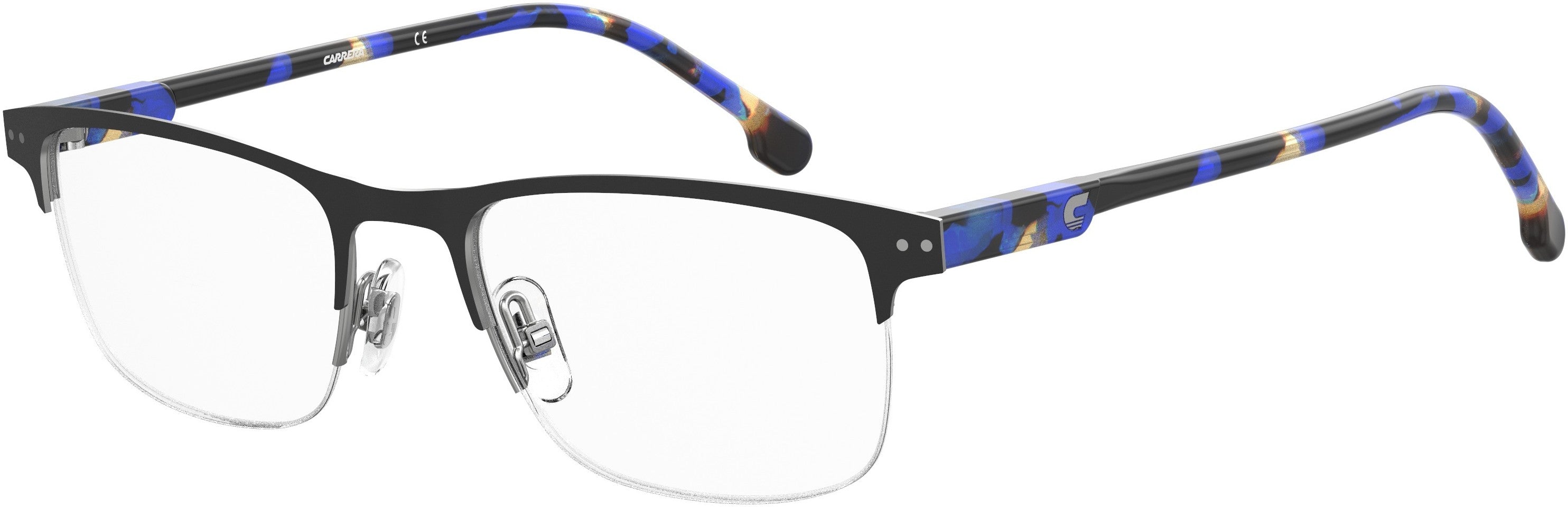  Carrera 2019/T Rectangular Eyeglasses 0003-0003  Matte Black (00 Demo Lens)