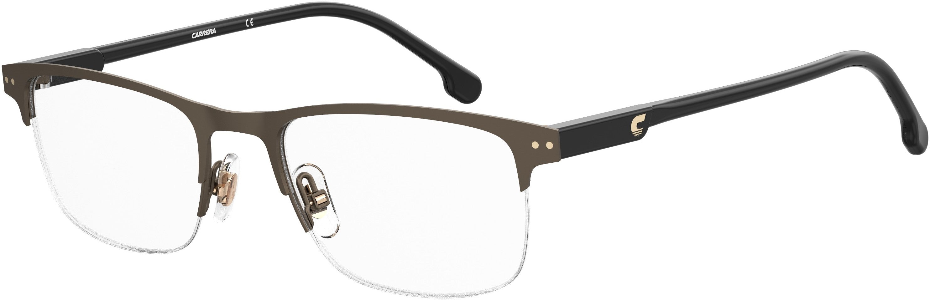  Carrera 2019/T Rectangular Eyeglasses 009Q-009Q  Brown (00 Demo Lens)