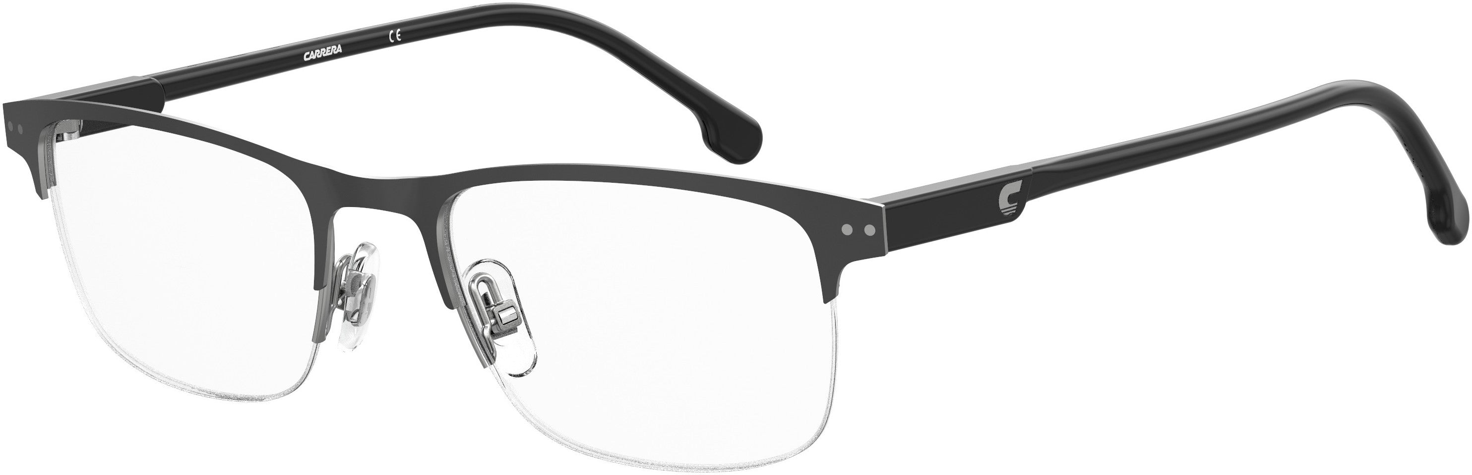  Carrera 2019/T Rectangular Eyeglasses 0807-0807  Black (00 Demo Lens)