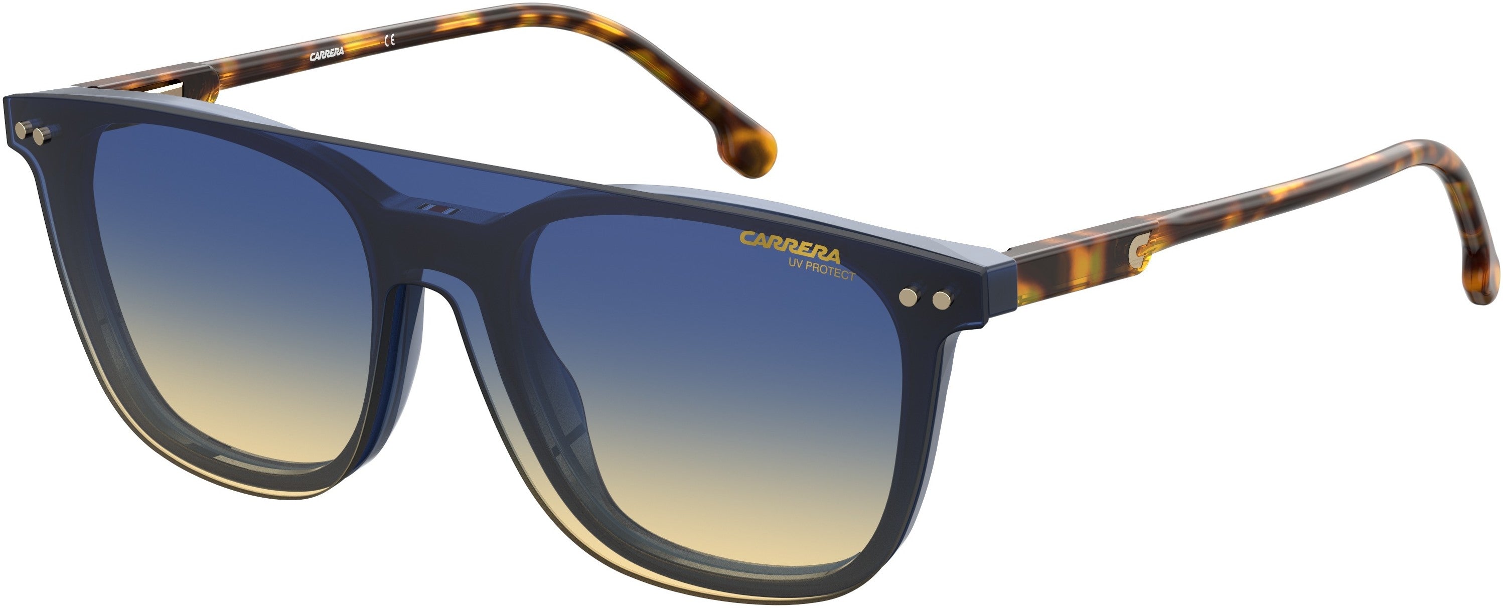  Carrera 2023T/c Rectangular Sunglasses 0PJP-0PJP  Blue (IE Blue Shaded Beige)