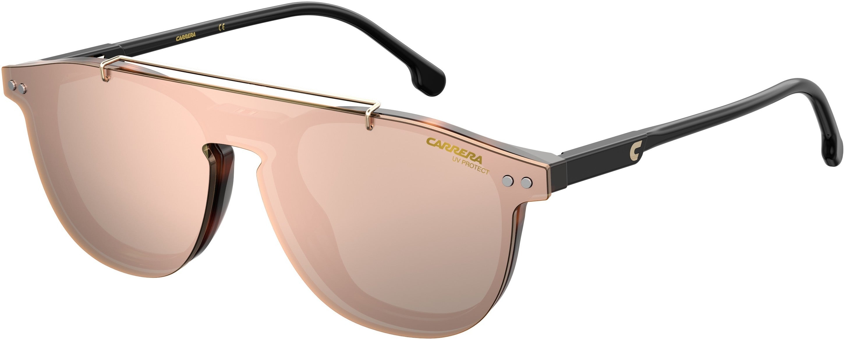  Carrera 2024T/c Rectangular Sunglasses 005L-005L  Havana (0J Rose Gold Ml)