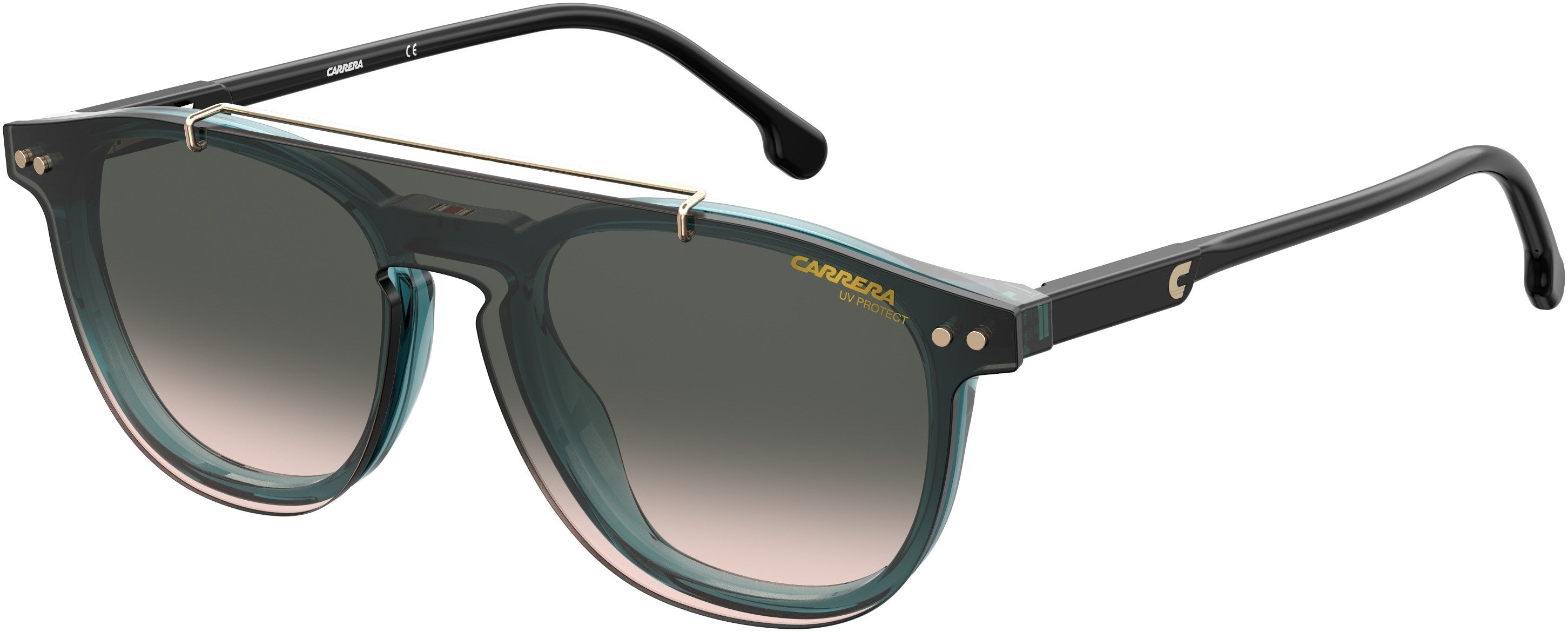  Carrera 2024T/c Rectangular Sunglasses 0MR8-0MR8  Petroleum (FF Gray Shded Pink)