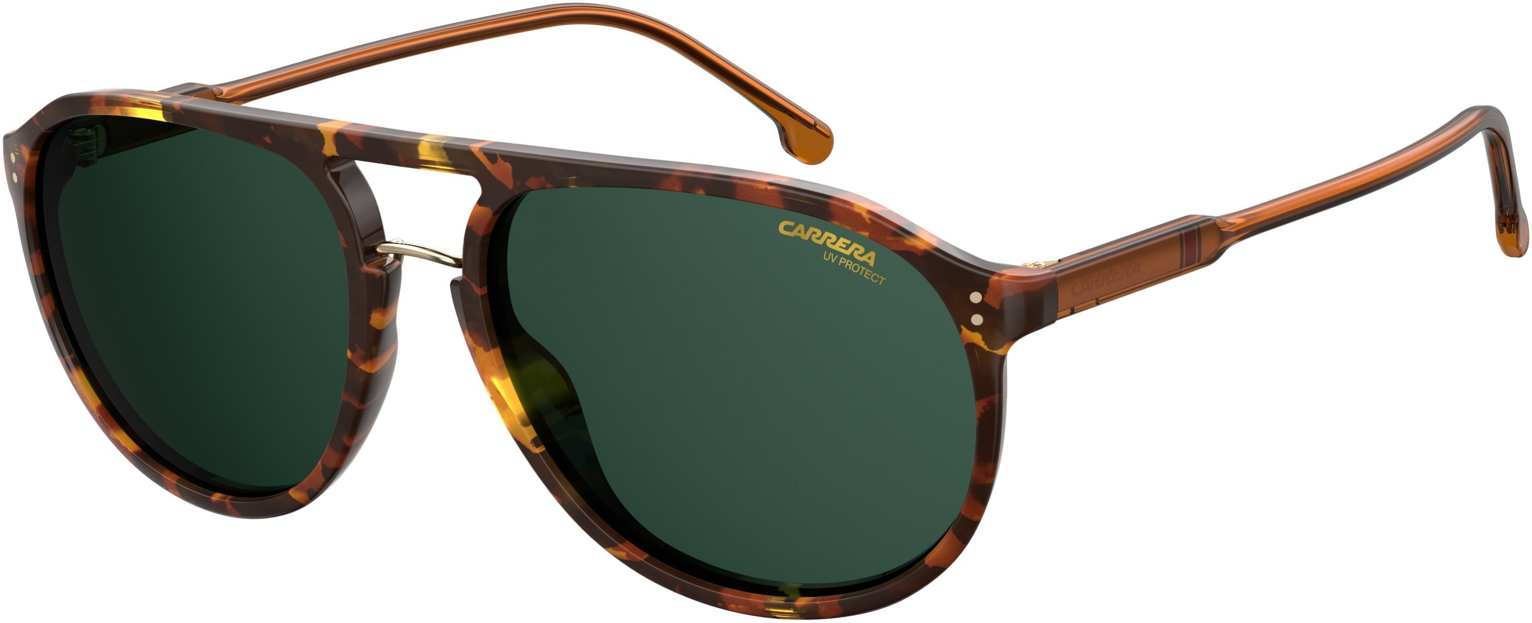  Carrera 212/S Aviator Sunglasses 0086-0086  Dark Havana (QT Green)