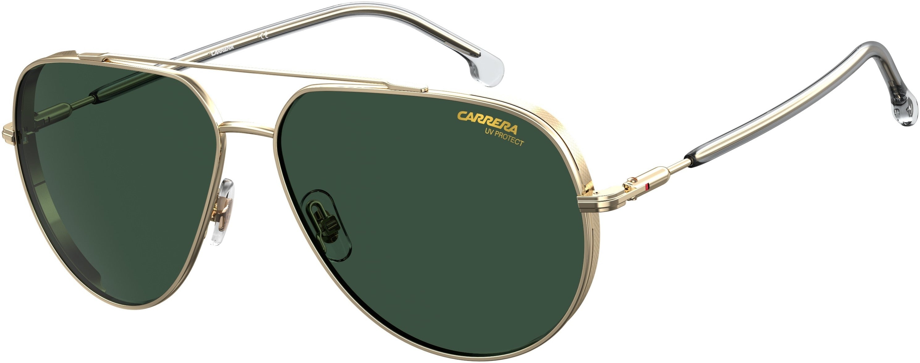  Carrera 221/S Navigator Sunglasses 0LOJ-0LOJ  Rose Gold Crystal (QT Green)