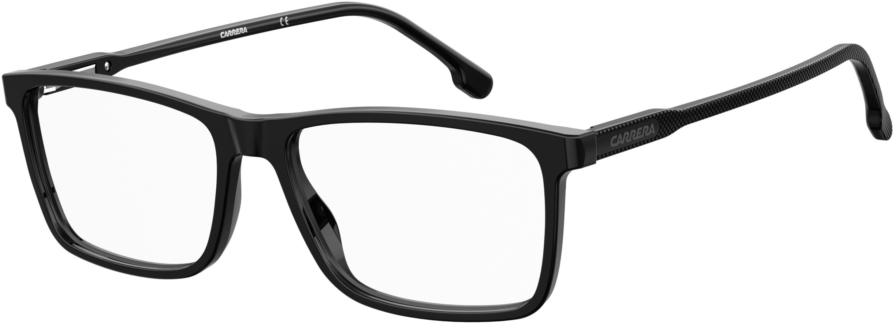  Carrera 225 Rectangular Eyeglasses 0807-0807  Black (00 Demo Lens)