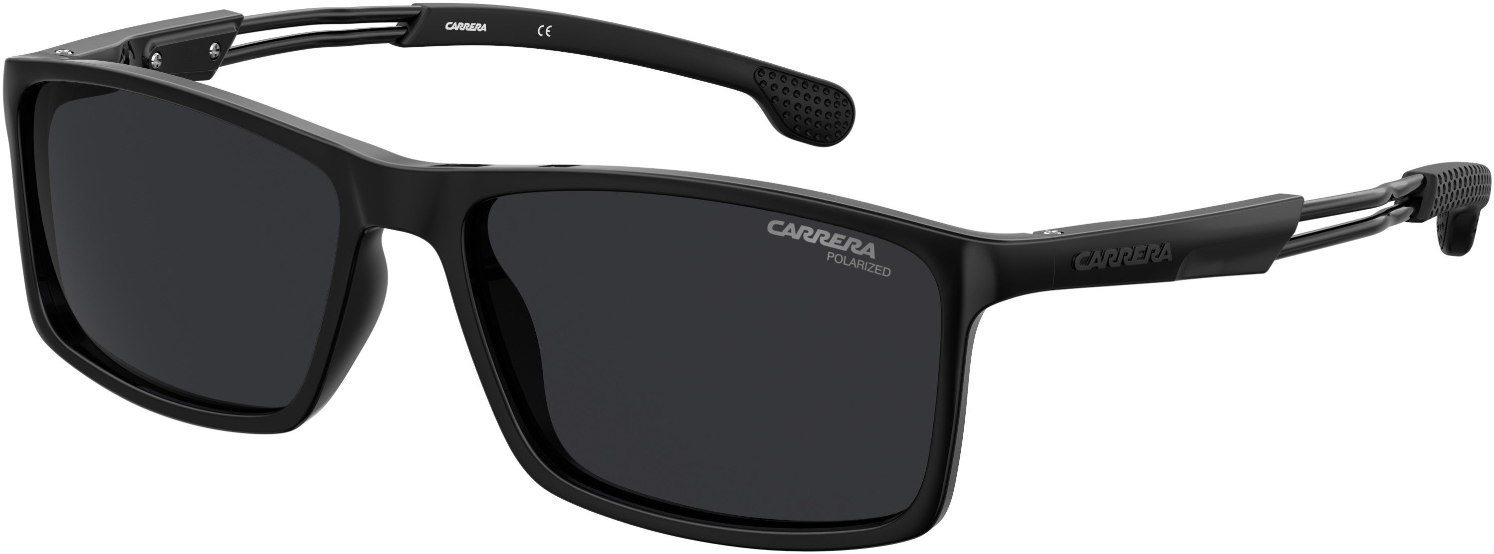  Carrera 4016/S Rectangular Sunglasses 0807-0807  Black (M9 Gray Pz)