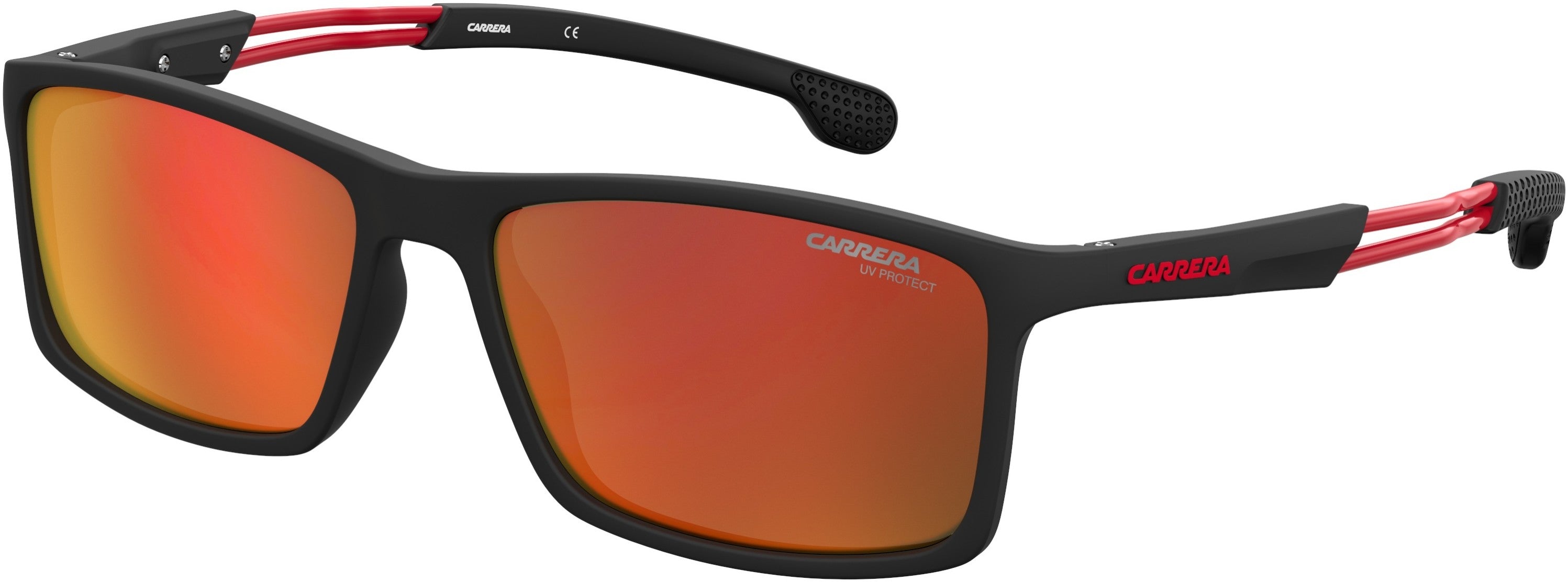  Carrera 4016/S Rectangular Sunglasses 0BLX-0BLX  Bkrt Crystal Red (UZ Red Multilayer)