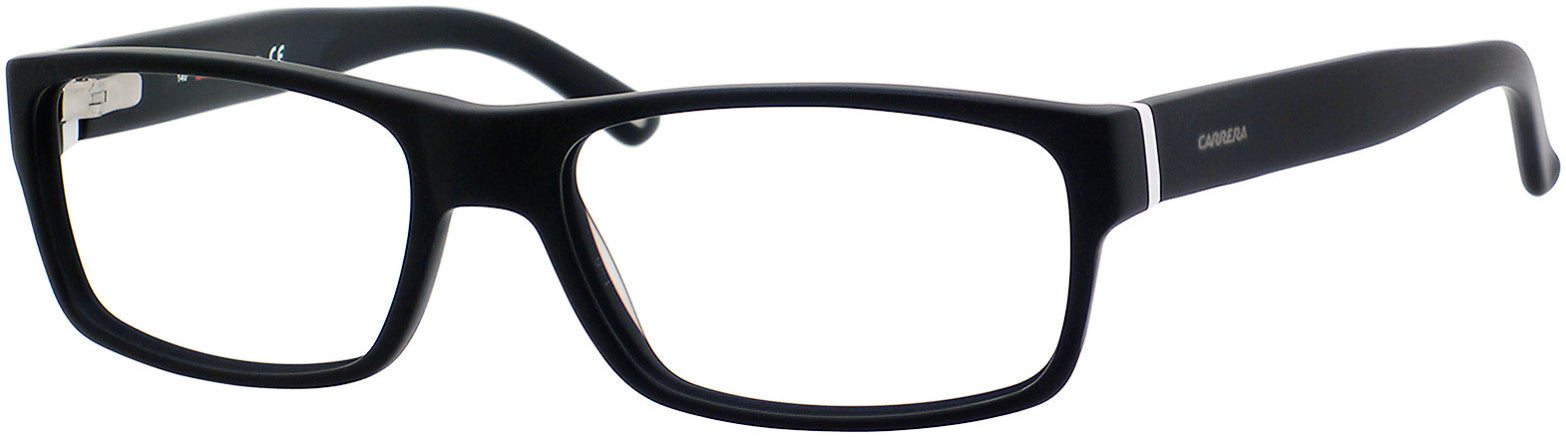  Carrera 6180 Rectangular Eyeglasses 0OFZ-0OFZ  Matte Black / Black White (00 Demo Lens)