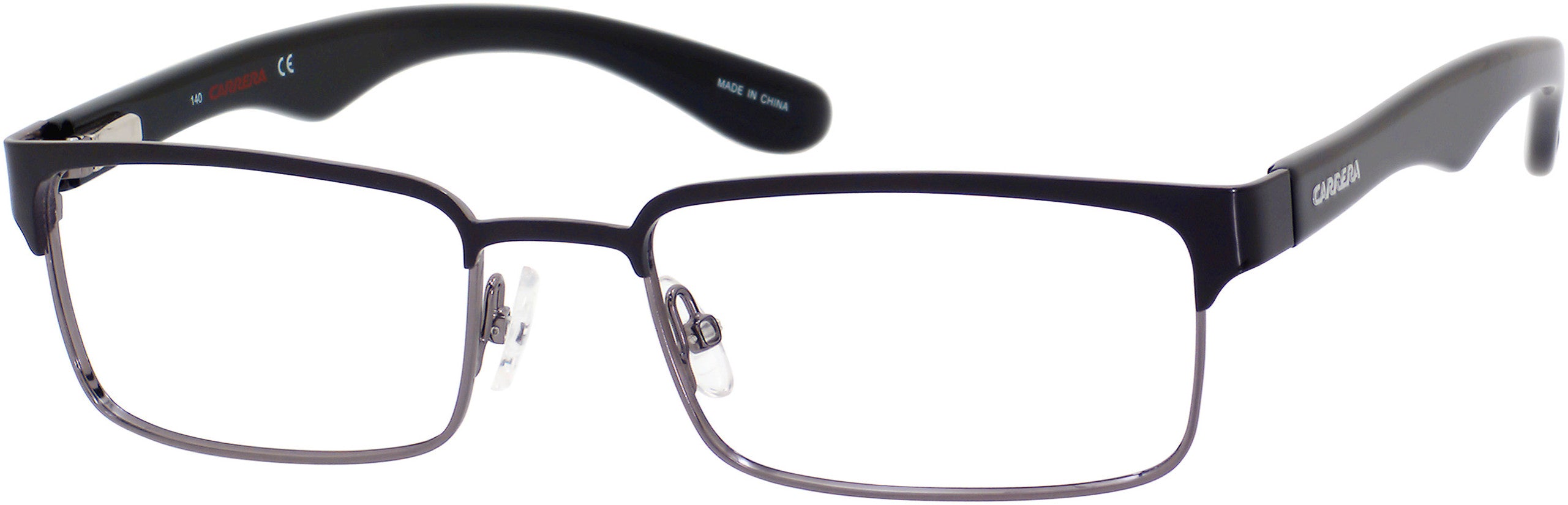  Carrera 6606 Rectangular Eyeglasses 0J0P-0J0P  Black / Dark Ruthenium (00 Demo Lens)