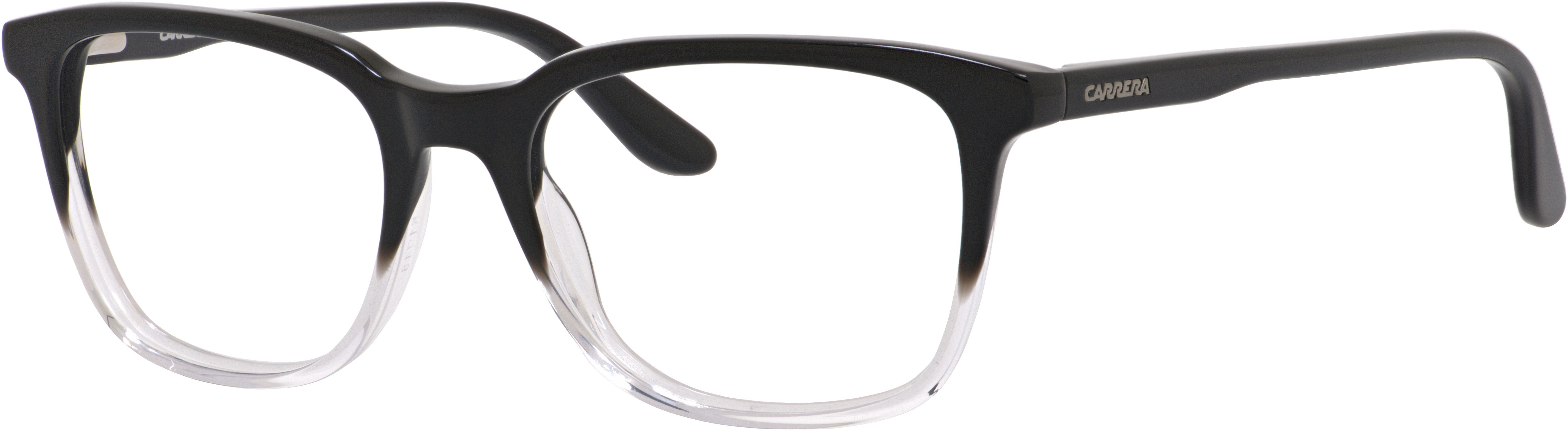  Carrera 6641 Rectangular Eyeglasses 03NV-03NV  Black Crystal (00 Demo Lens)