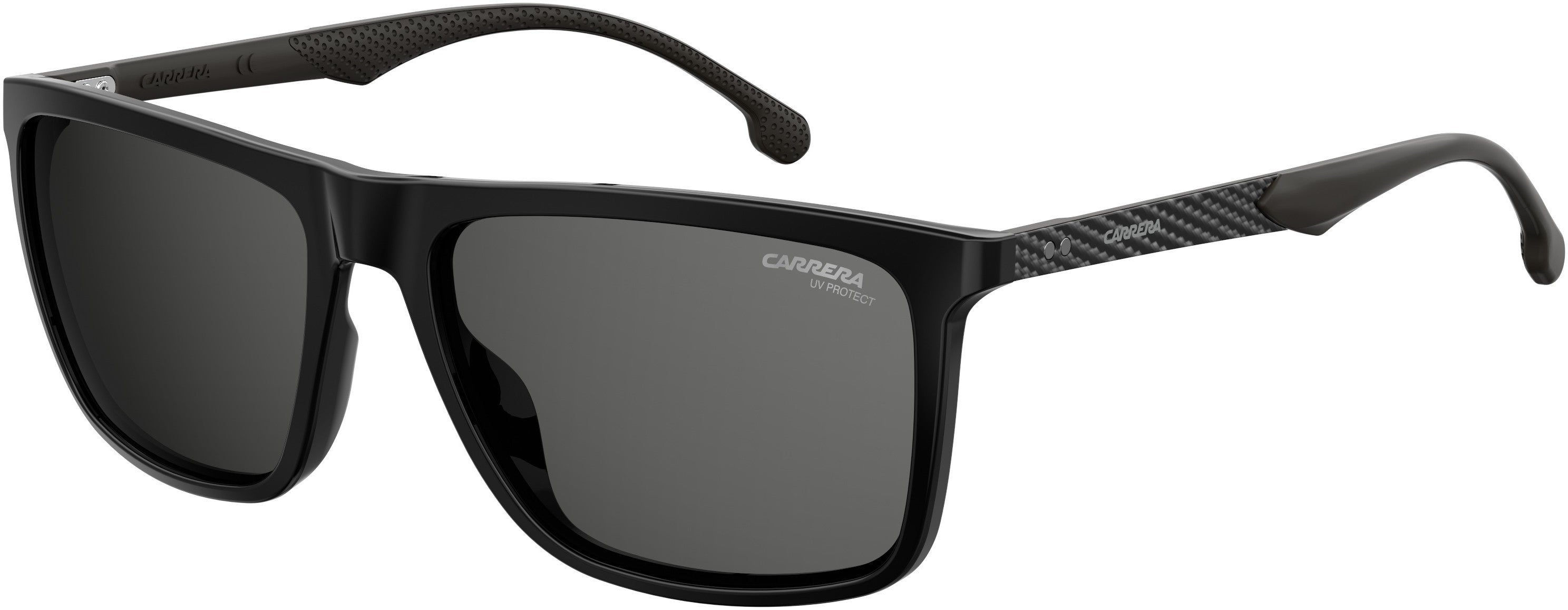  Carrera 8032/S Rectangular Sunglasses 0807-0807  Black (IR Gray)