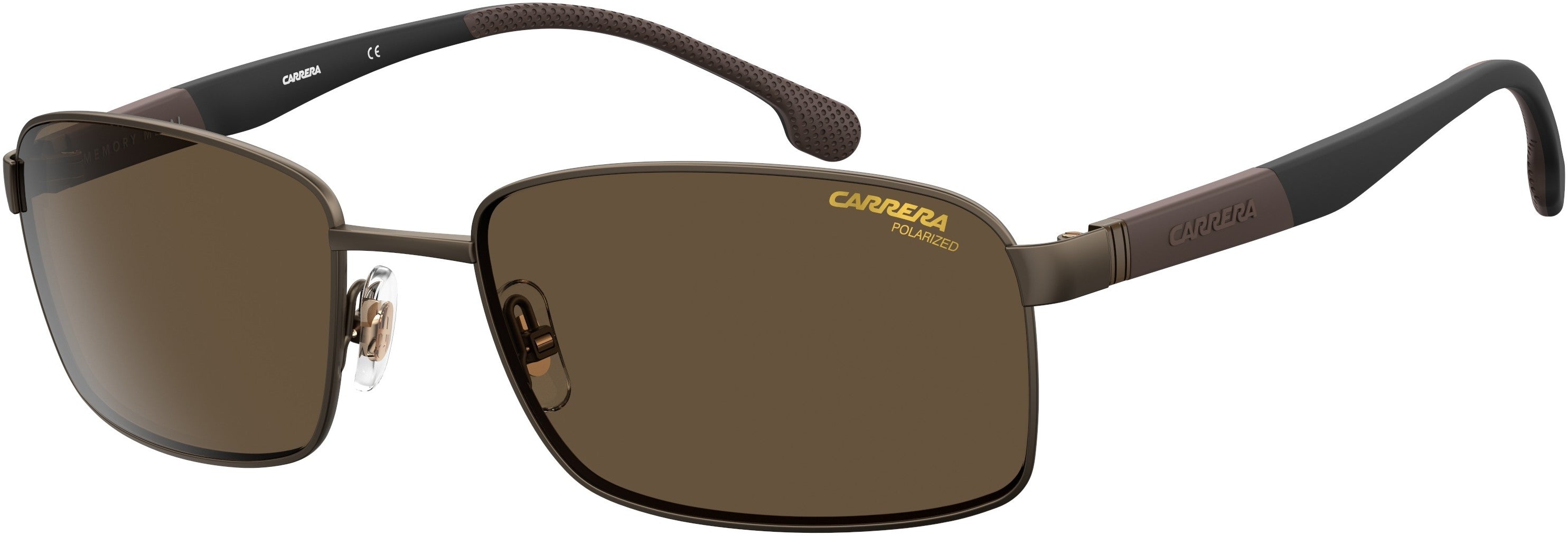  Carrera 8037/S Rectangular Sunglasses 0VZH-0VZH  Matte Bronze (SP Bronze Pz)