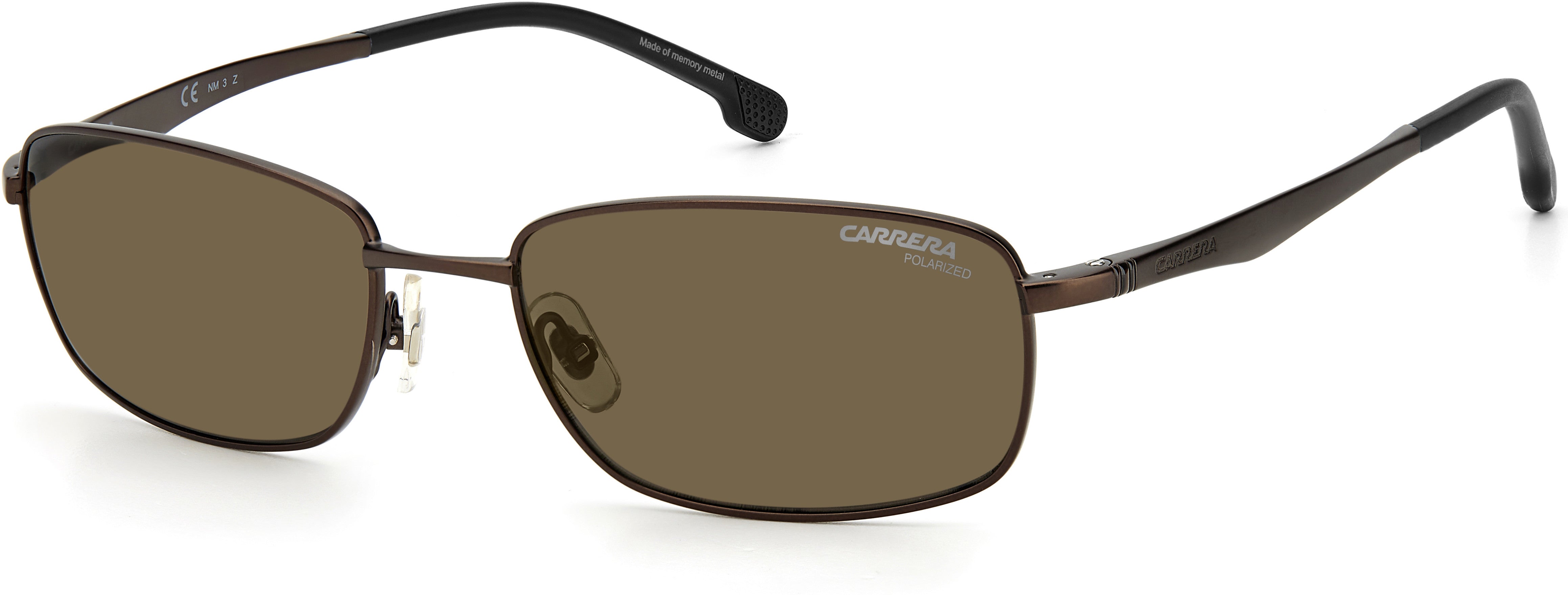  Carrera 8043/S Rectangular Sunglasses 009Q-009Q  Brown (SP Bronze Pz)