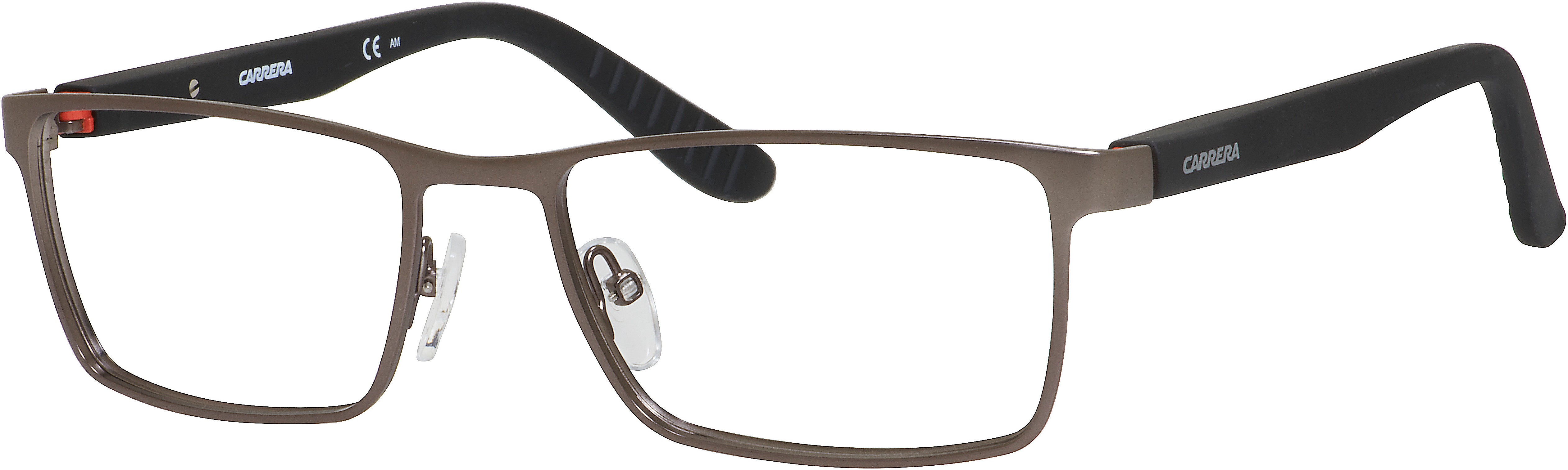  Carrera 8809 Rectangular Eyeglasses 00RF-00RF  Dark Ruthenium / Matte Black (00 Demo Lens)