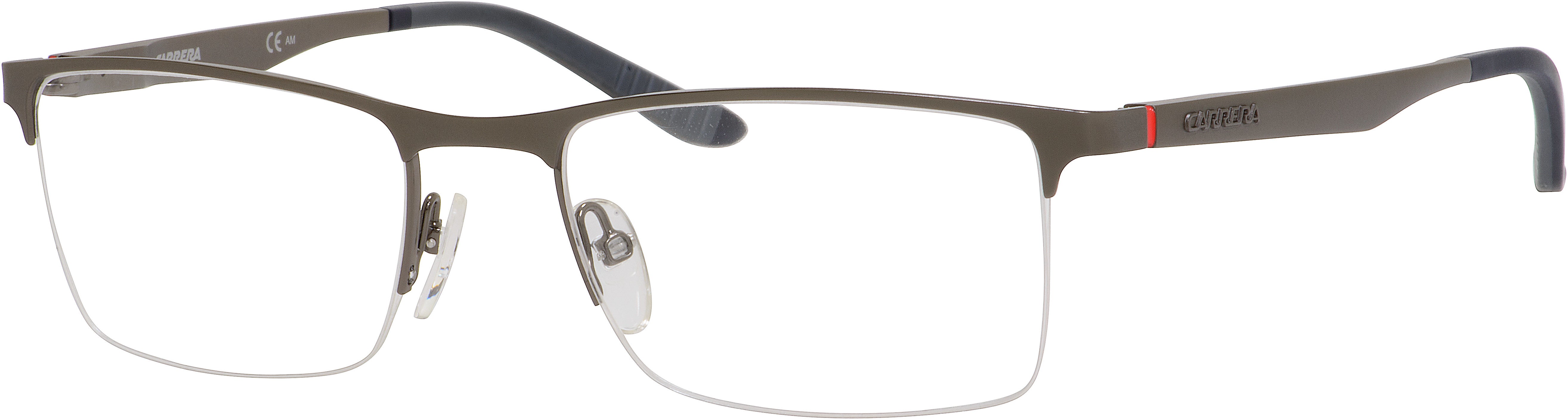  Carrera 8810 Rectangular Eyeglasses 0A25-0A25  Matte Dark Ruthenium (00 Demo Lens)