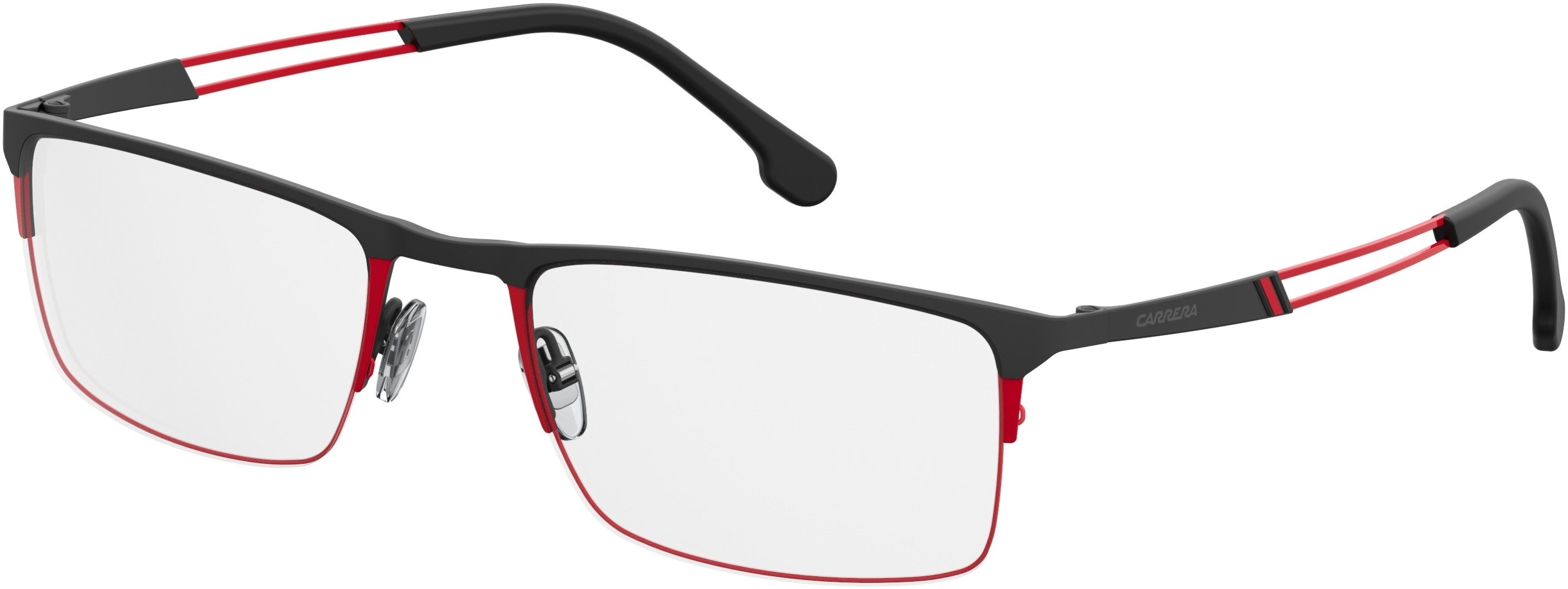  Carrera 8832 Rectangular Eyeglasses 0OIT-0OIT  Black Redgd (00 Demo Lens)