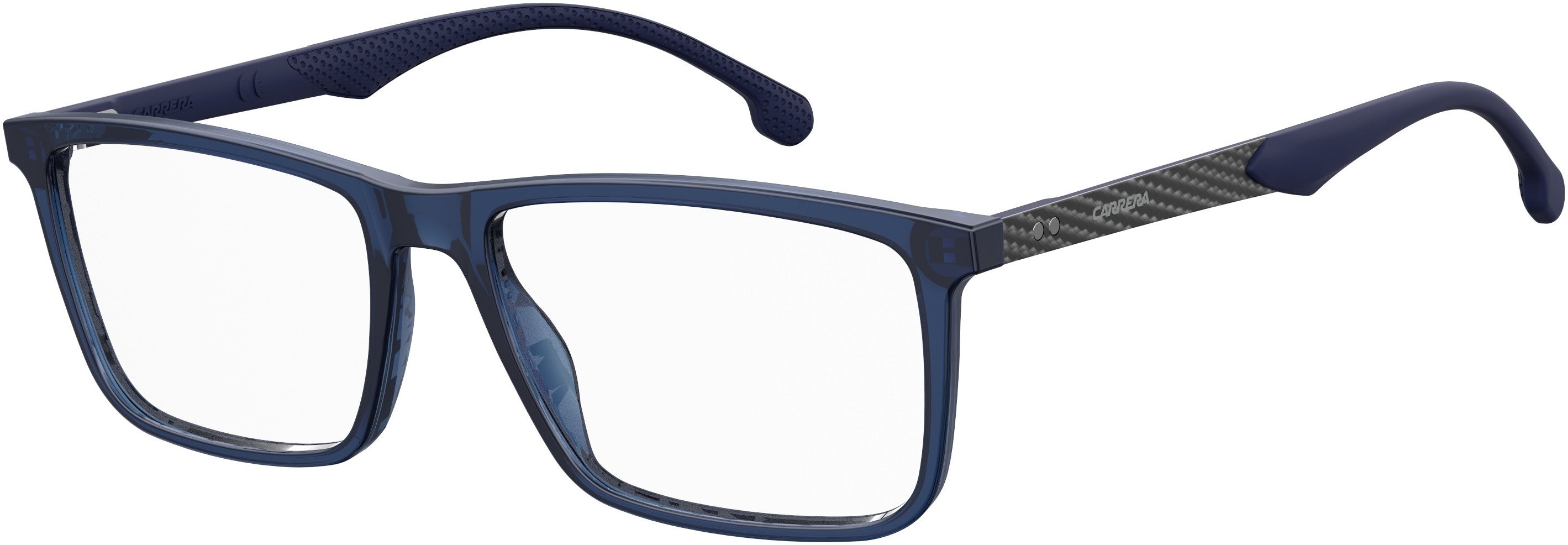  Carrera 8839 Rectangular Eyeglasses 0FLL-0FLL  Matte Blue (00 Demo Lens)