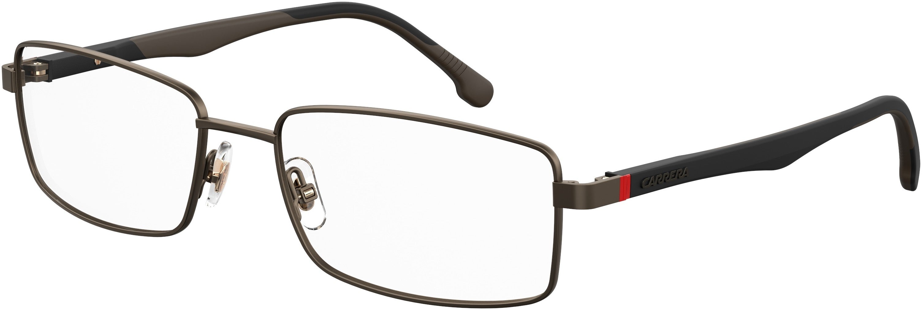  Carrera 8842 Rectangular Eyeglasses 0J7D-0J7D  Semi Matte Bronze (00 Demo Lens)