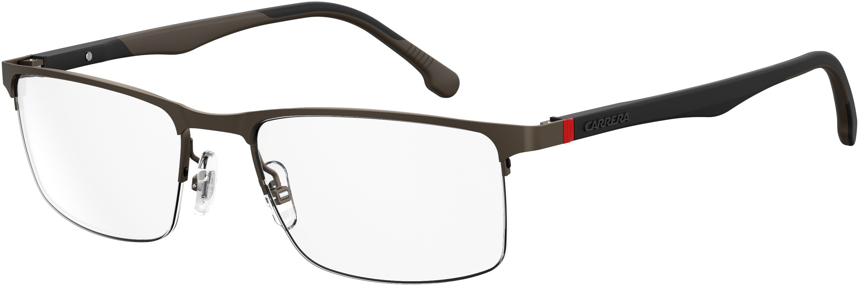  Carrera 8843 Rectangular Eyeglasses 0J7D-0J7D  Semi Matte Bronze (00 Demo Lens)