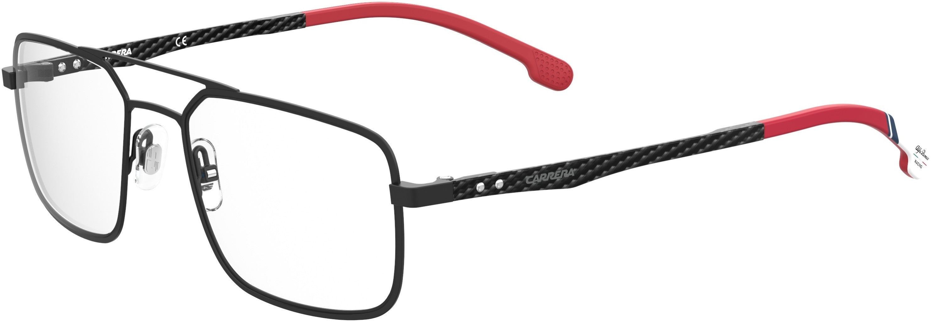  Carrera 8845/se Rectangular Eyeglasses 0003-0003  Matte Black (00 Demo Lens)