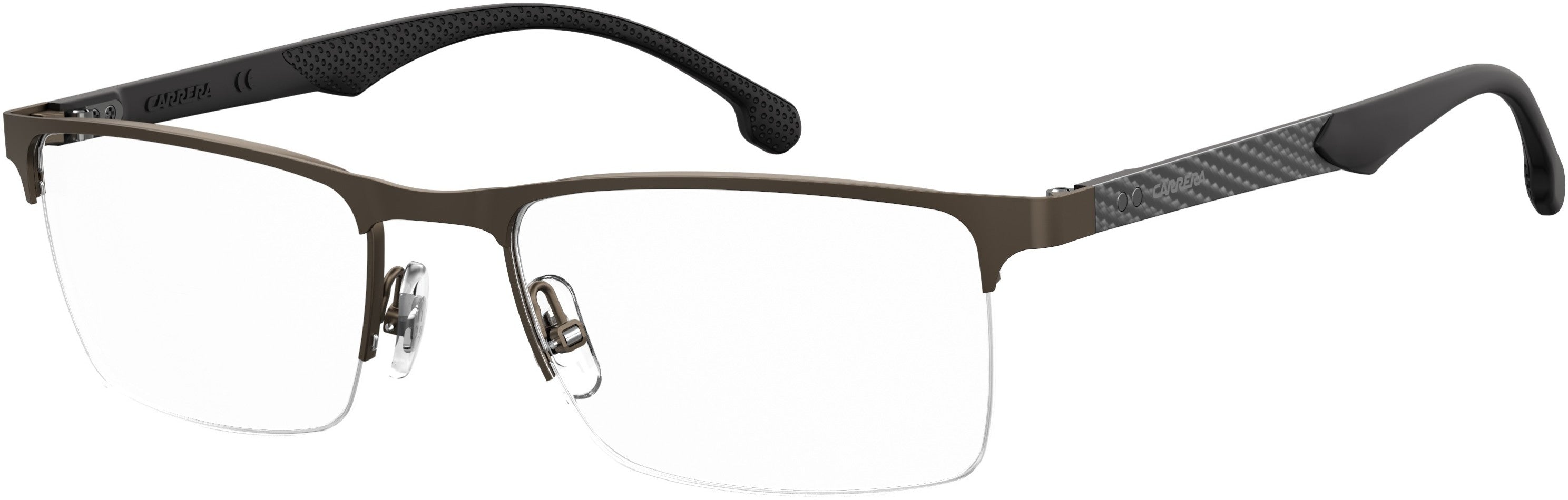  Carrera 8846 Rectangular Eyeglasses 0VZH-0VZH  Matte Bronze (00 Demo Lens)