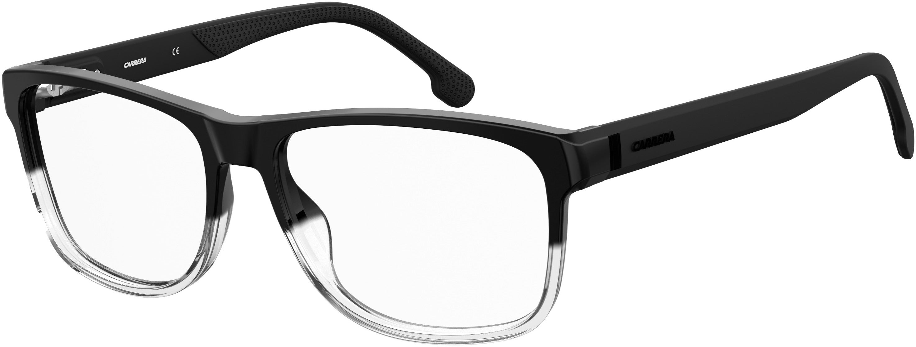  Carrera 8851 Rectangular Eyeglasses 081V-081V  Black Shaded Crystal (00 Demo Lens)