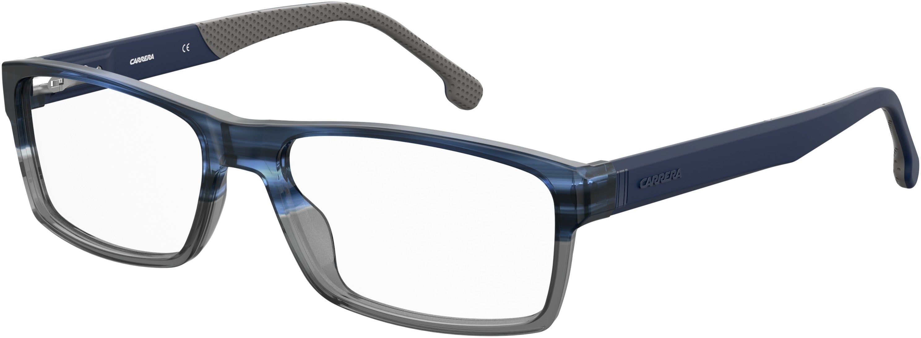  Carrera 8852 Rectangular Eyeglasses 03HH-03HH  Blue Gray Black (00 Demo Lens)