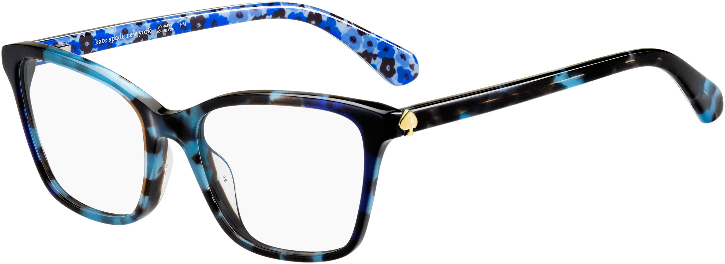 Kate Spade Cailye Rectangular Eyeglasses 0XP8-0XP8  Bl Havana Blue (00 Demo Lens)
