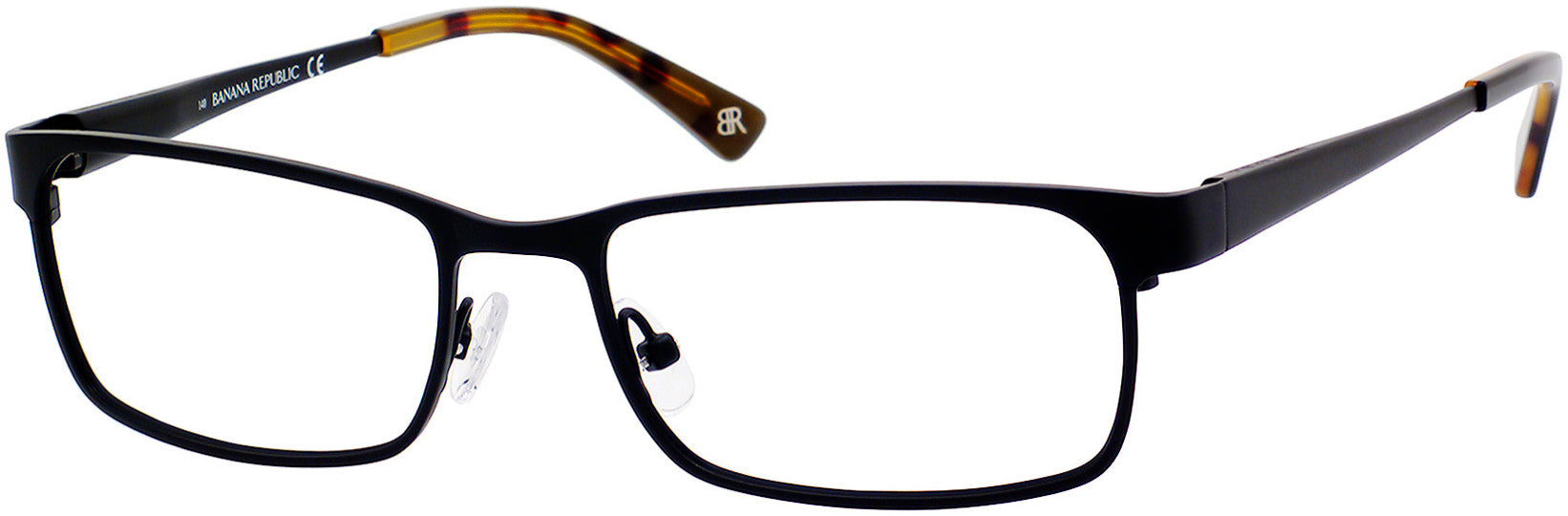 Banana Republic Carlyle Rectangular Eyeglasses 0003-0003  Satin Black (00 Demo Lens)