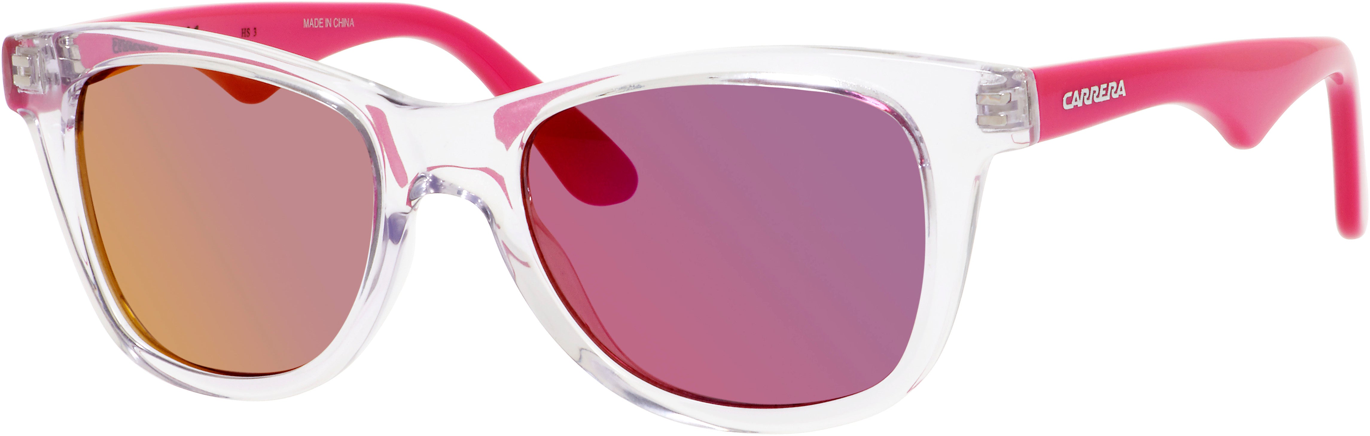 Carrera Carrerino 10 Rectangular Sunglasses 0DDU-0DDU  Crystal (VQ Pink Multilayer)