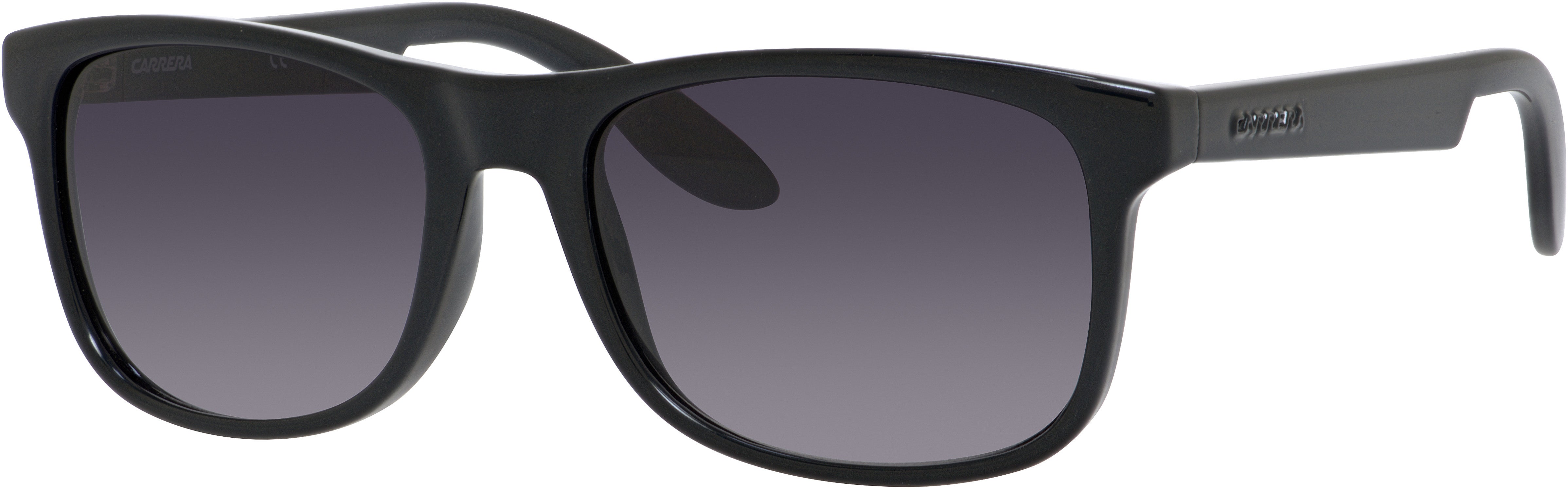 Carrera Carrerino 17 Square Sunglasses 0D28-0D28  Shiny Black (JJ Gray Gradient)