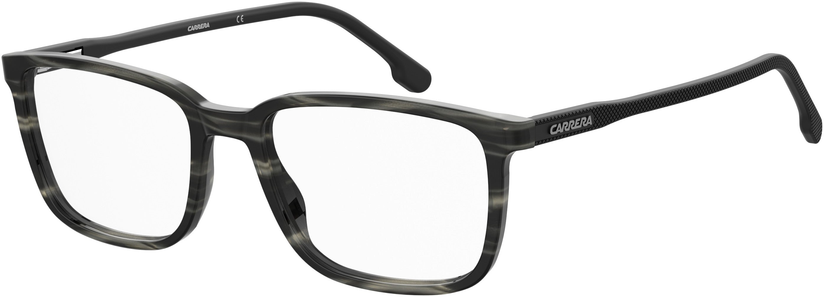  Carrera 254 Rectangular Eyeglasses 02W8-02W8  Gray Horn (00 Demo Lens)