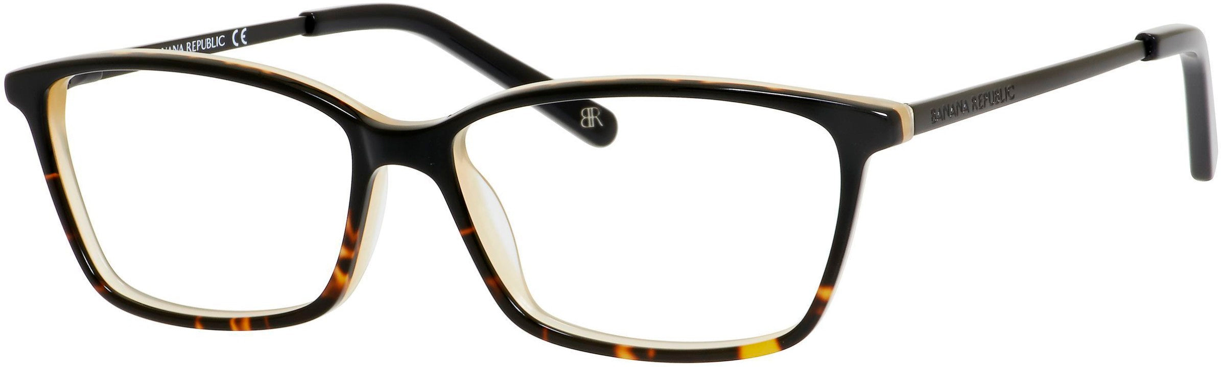 Banana Republic Cate/N Rectangular Eyeglasses 0WR7-0WR7  Black Havana (00 Demo Lens)