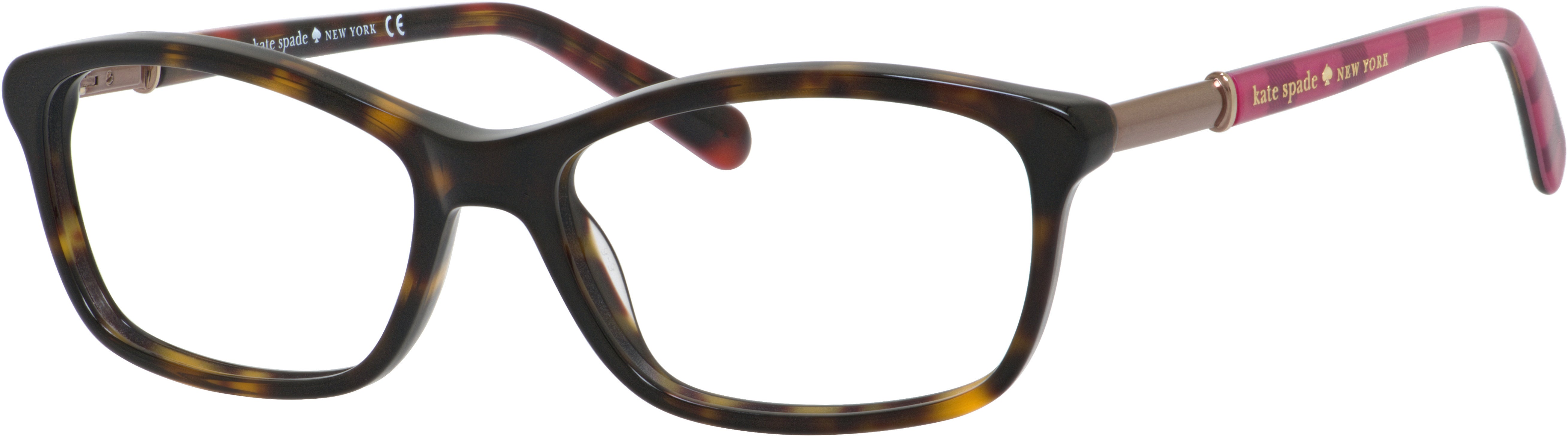 Kate Spade Catrina Rectangular Eyeglasses 006H-006H  Havana Brown W (00 Demo Lens)